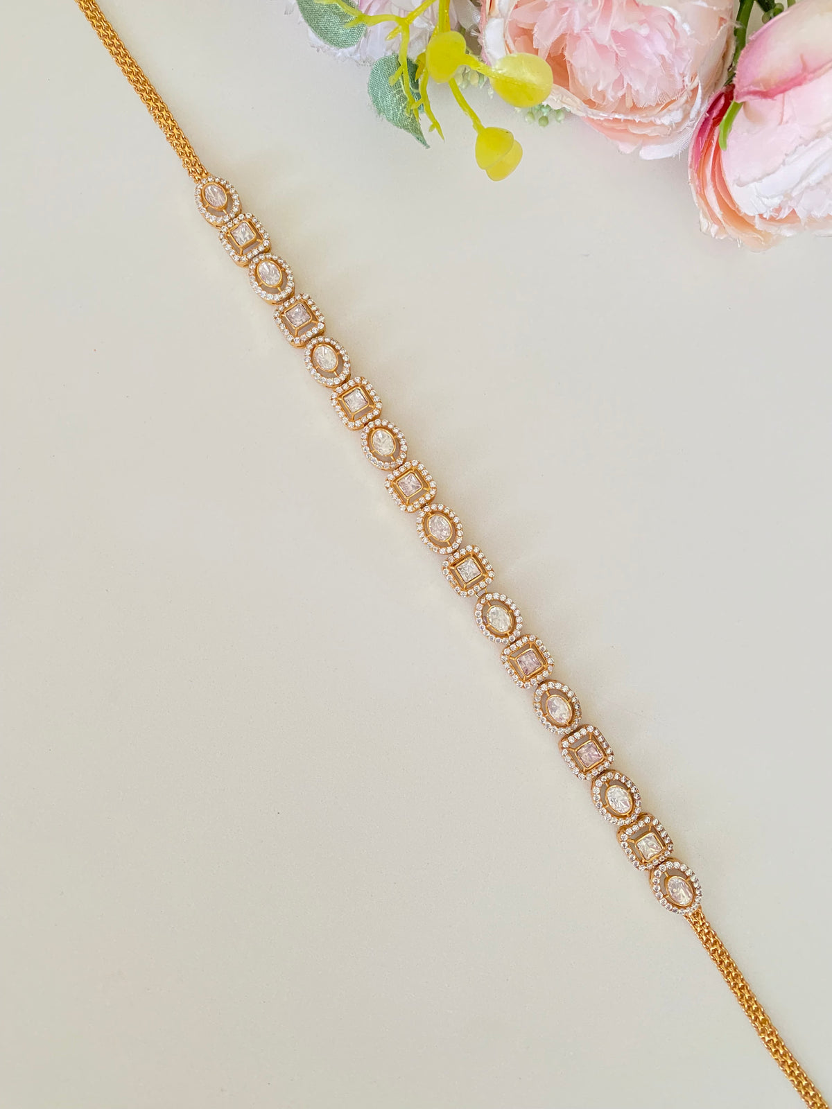 Gold plating Moissanite sheeshphool