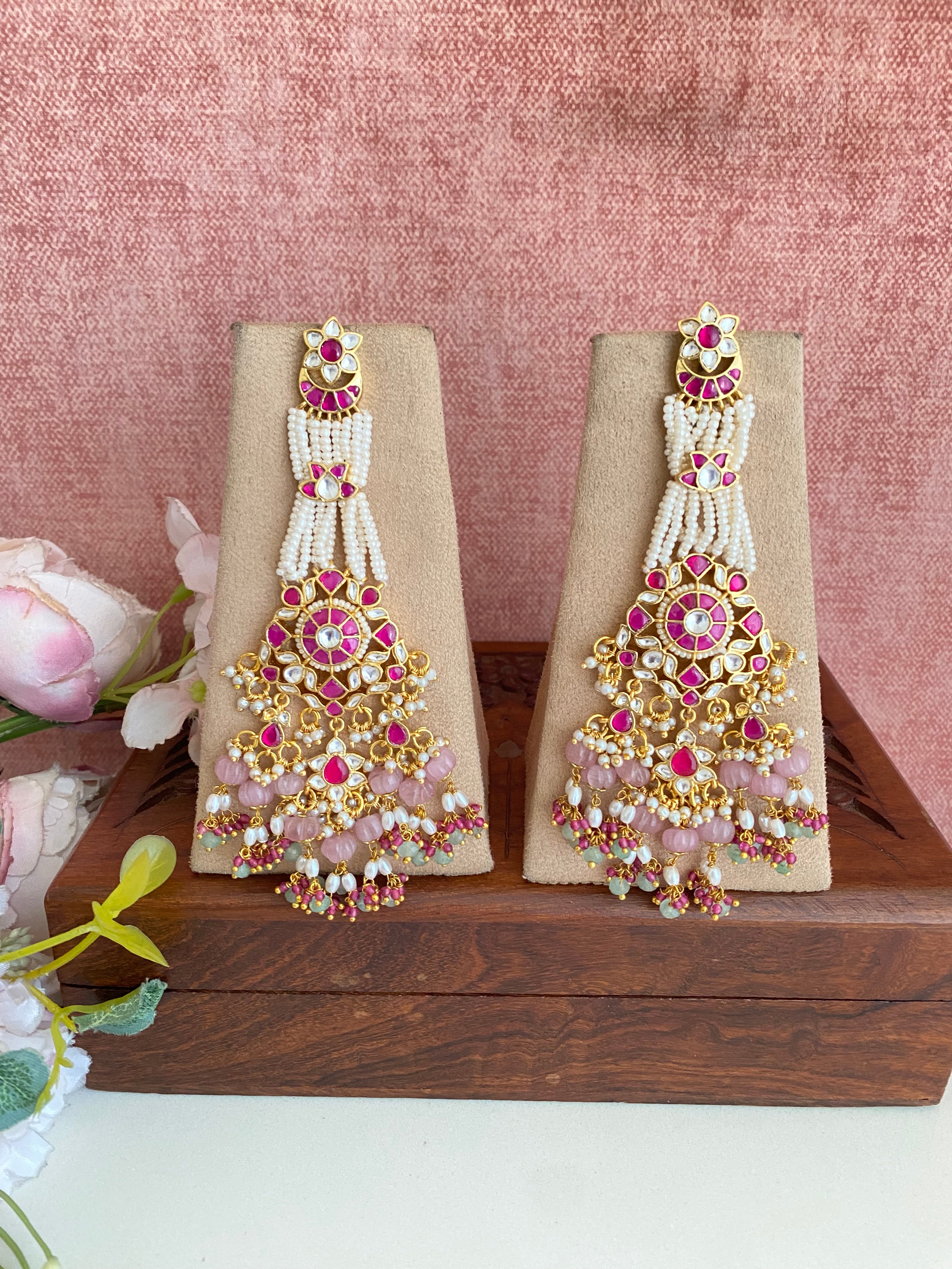 Long Kundan Earring