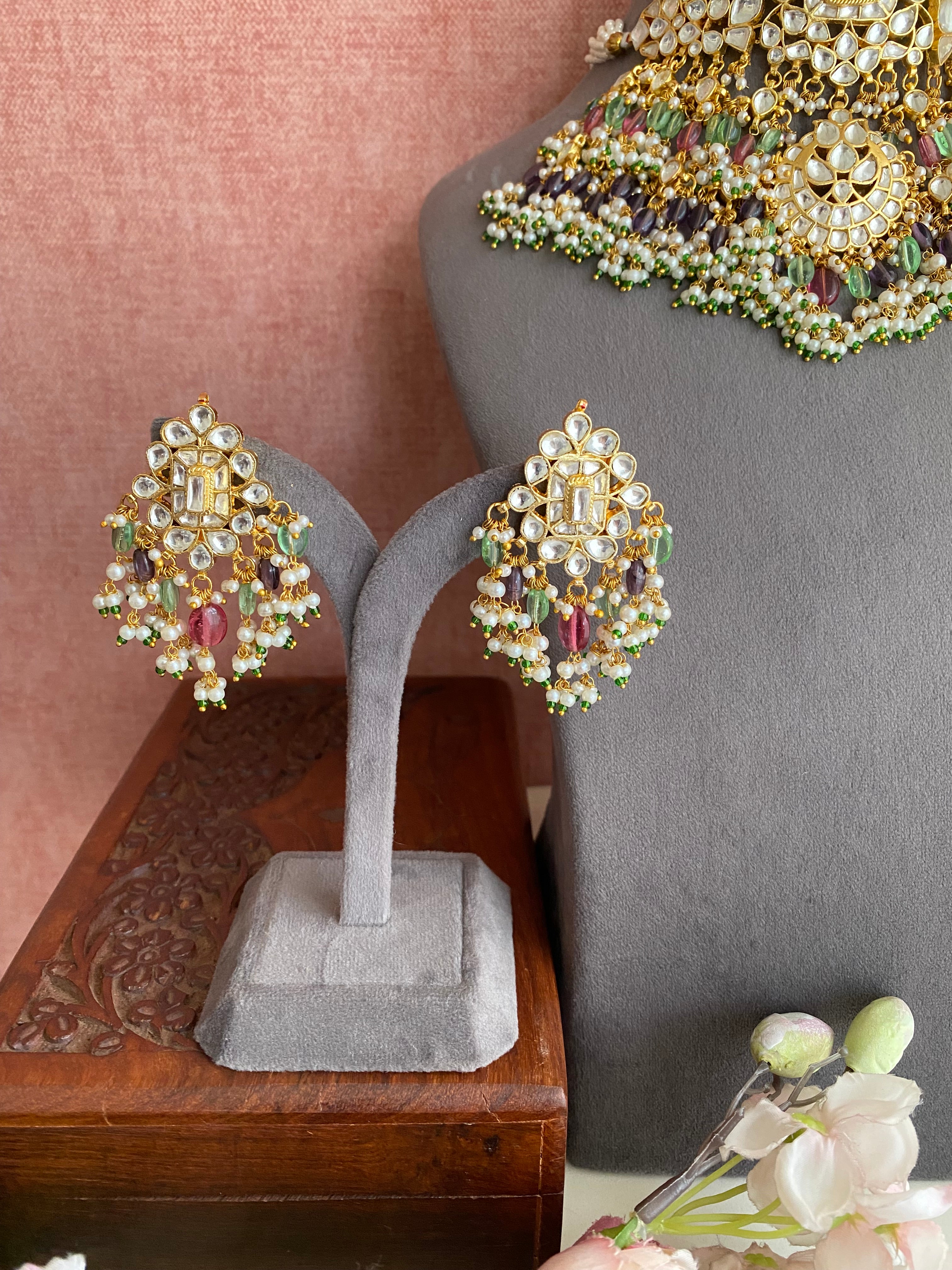 Gold plated Kundan Choker Set