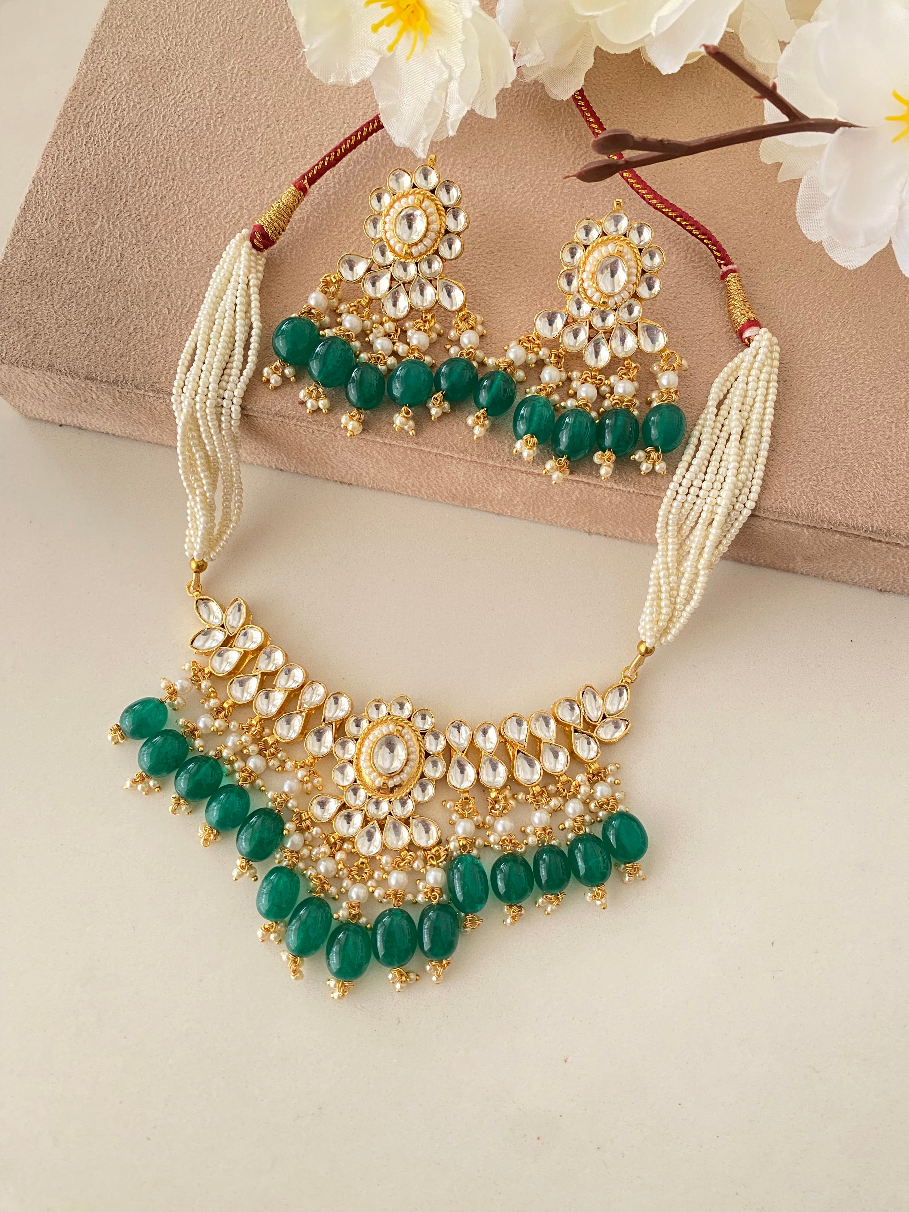 Gold plated Kundan Choker set