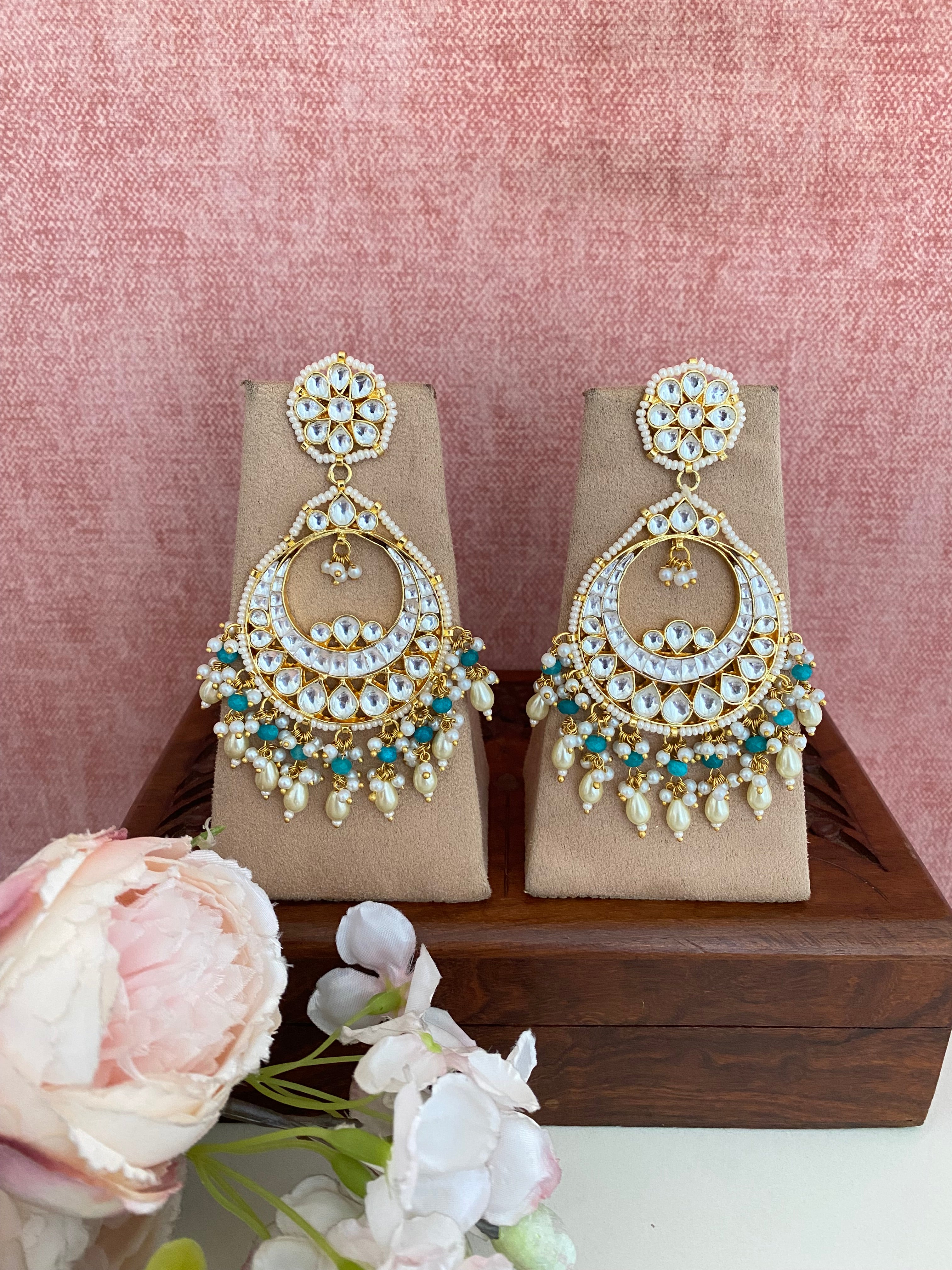 Chandbaali Kundan earring