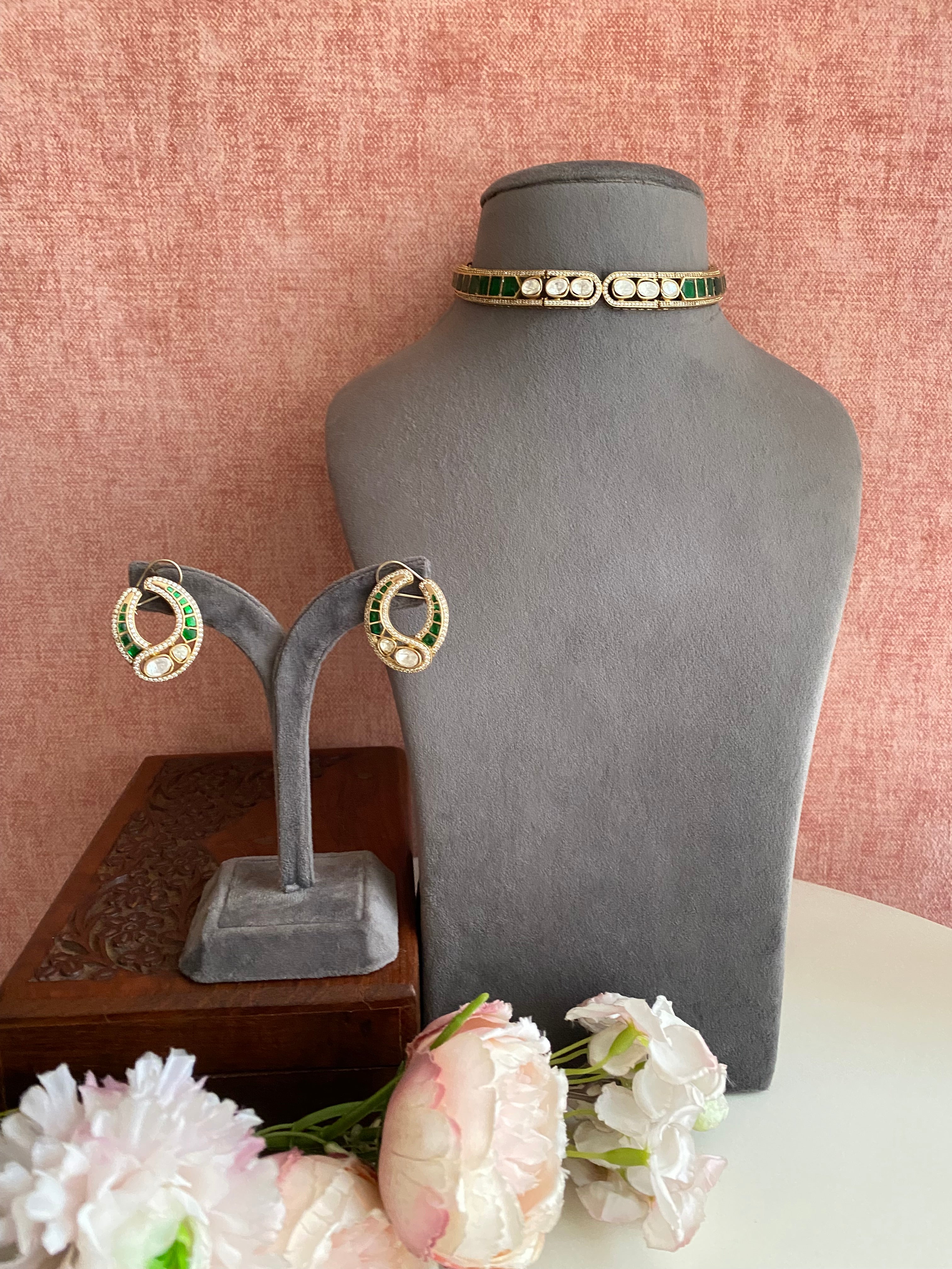 Gold plated choker Set