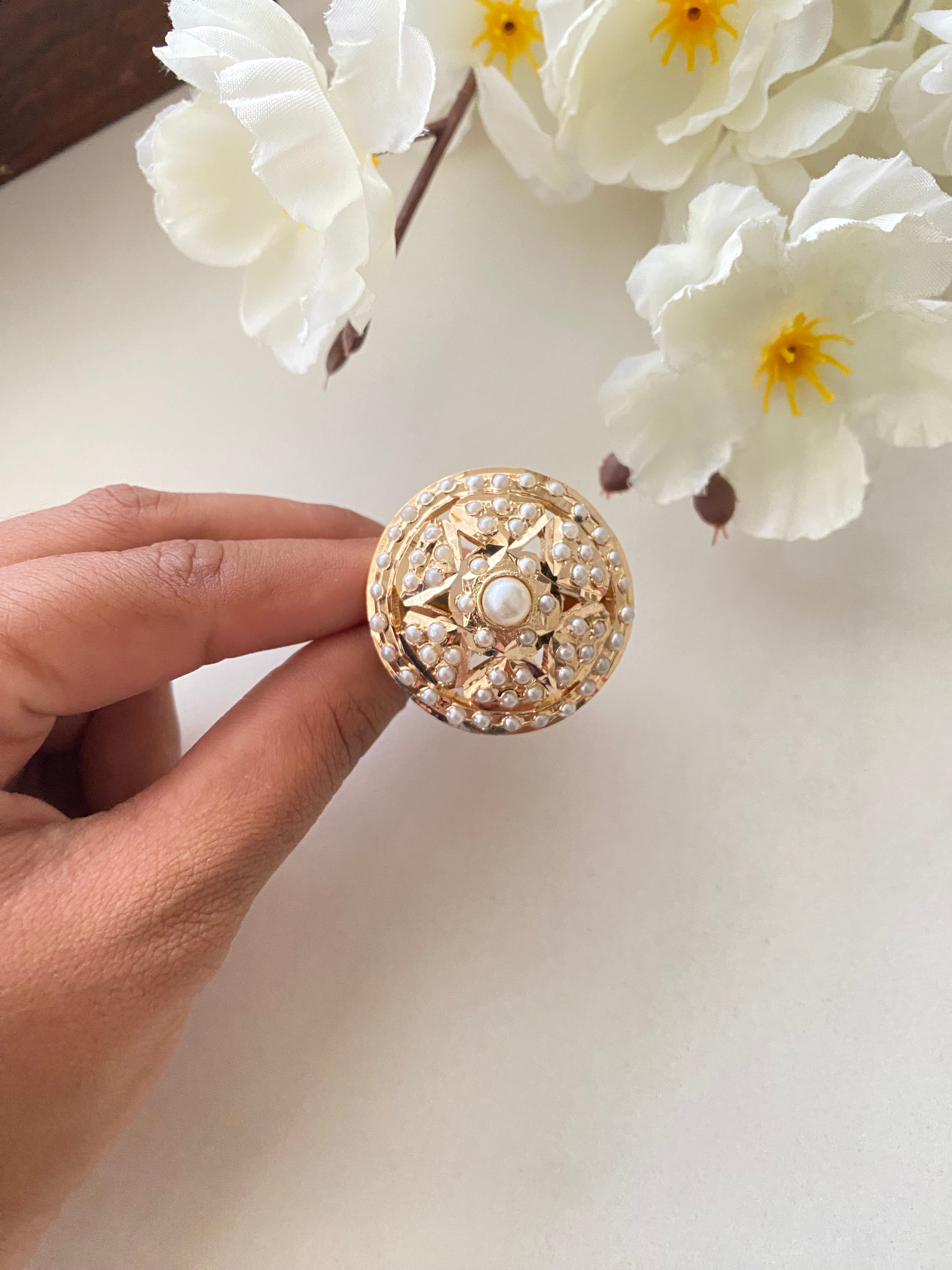 Amritsari Jadau Ring