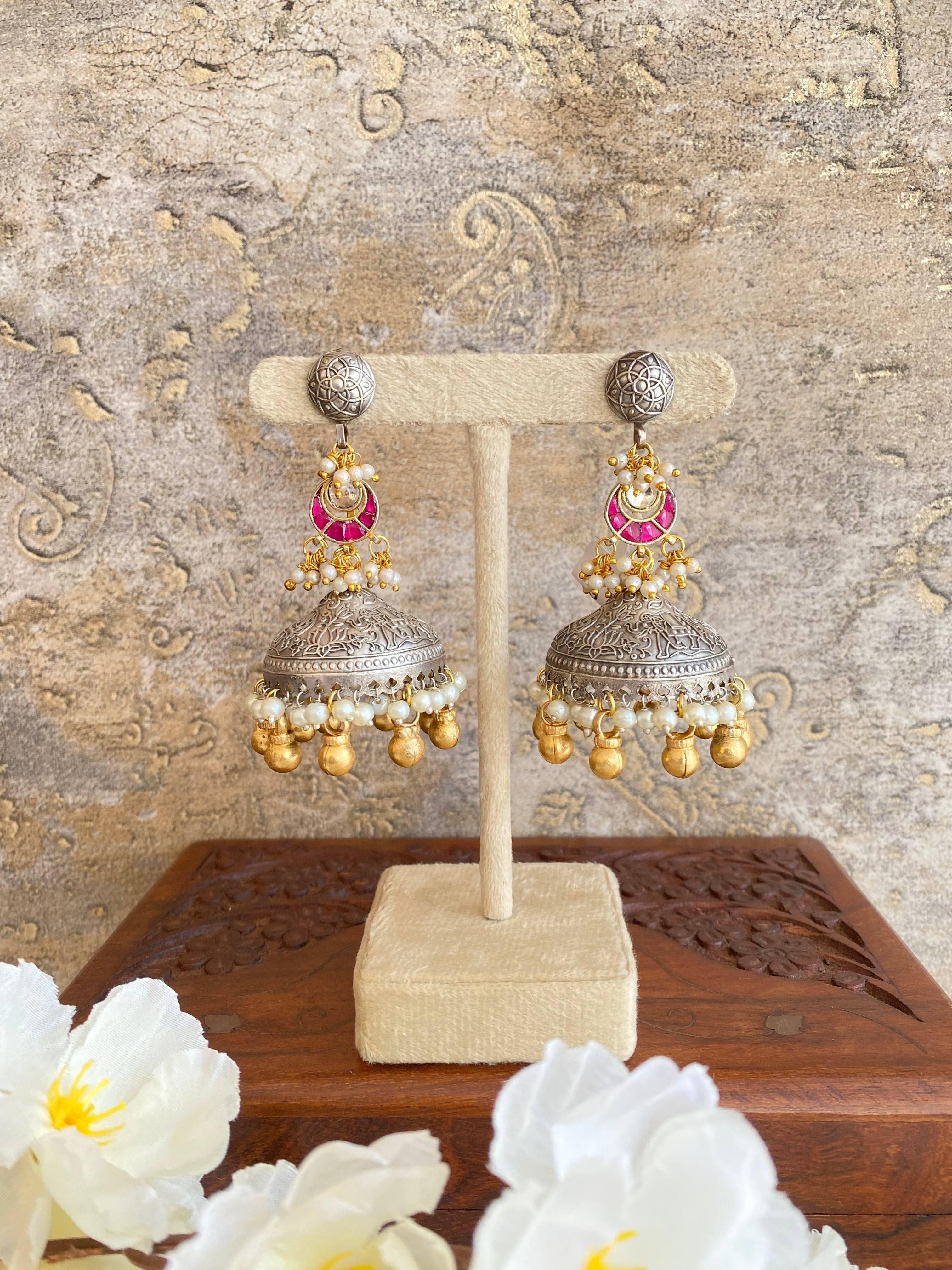 Oxidised  Jhumka