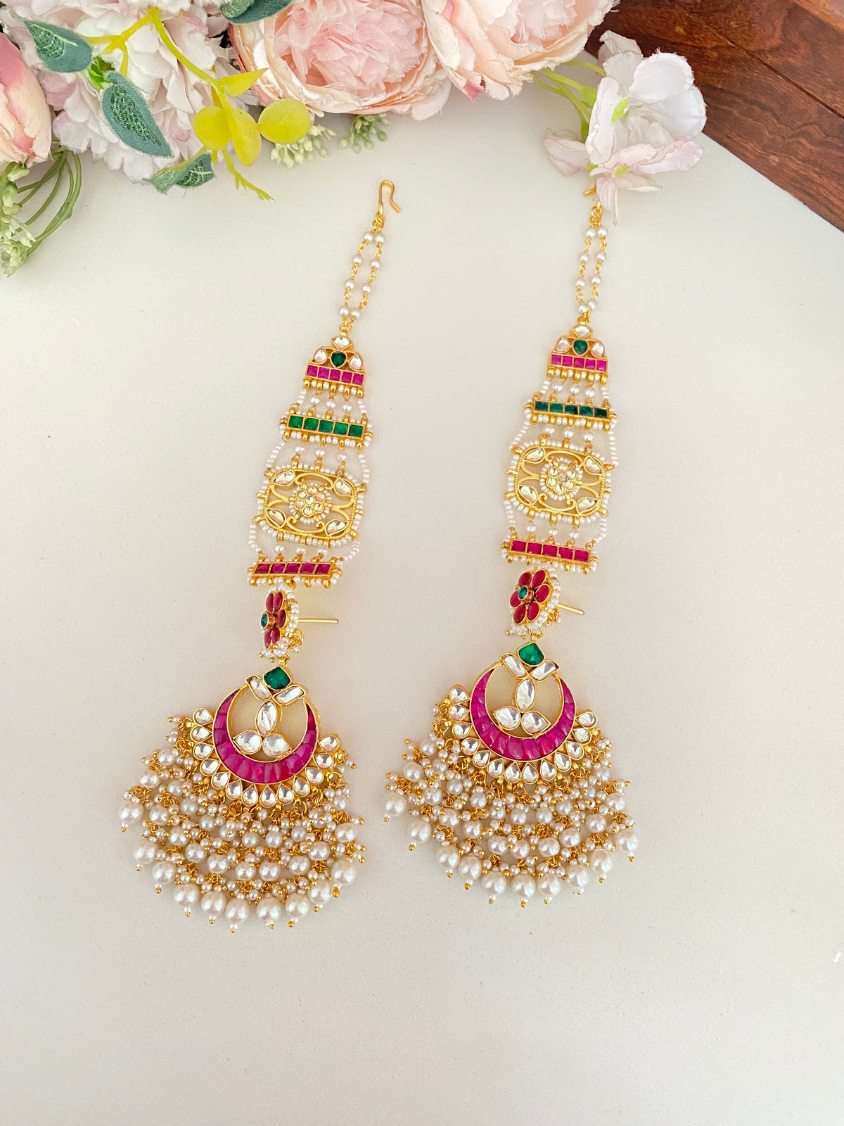 Gold Plated Kundan earrings