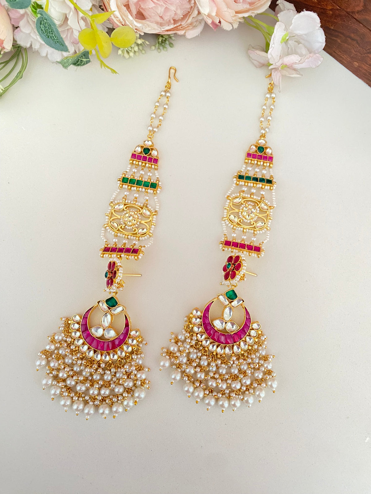 Gold Plated Kundan earrings