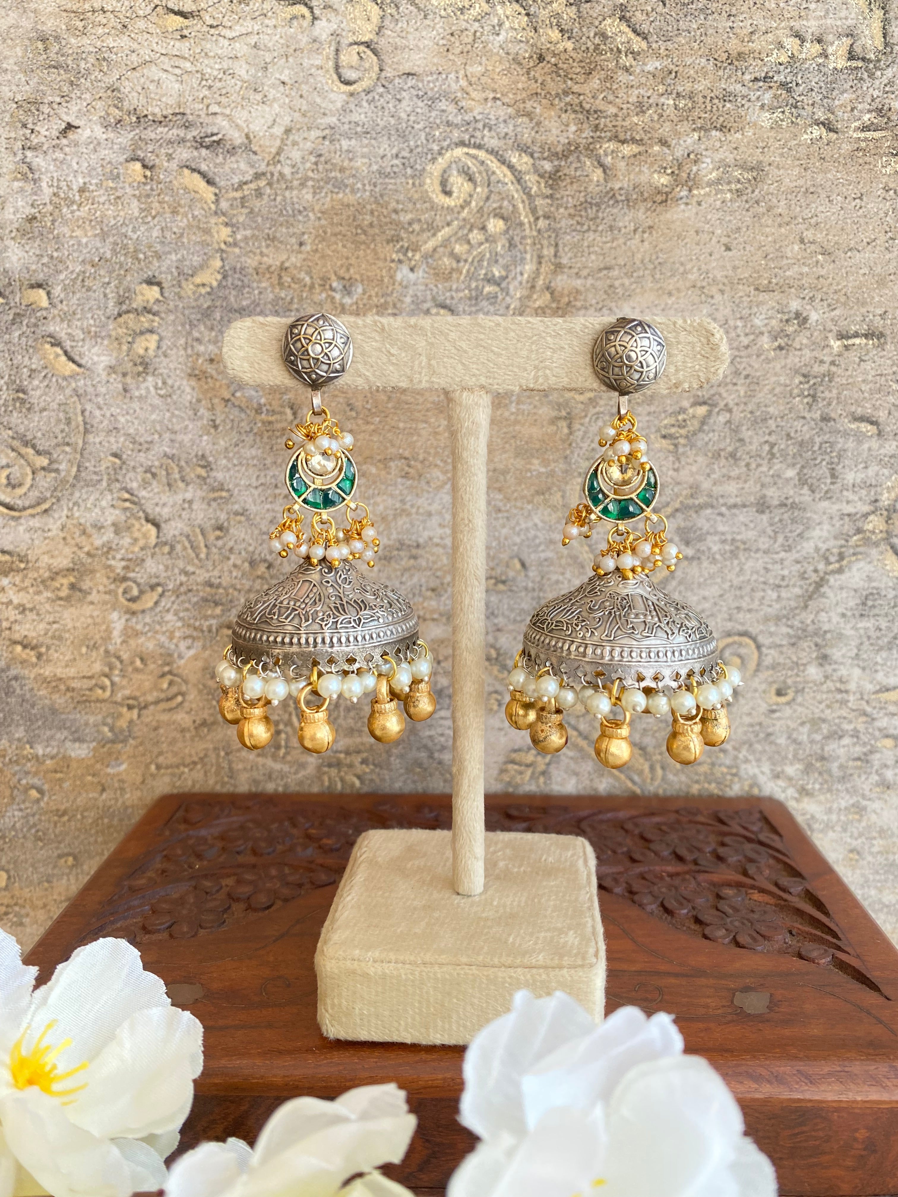 Oxidised  Jhumka