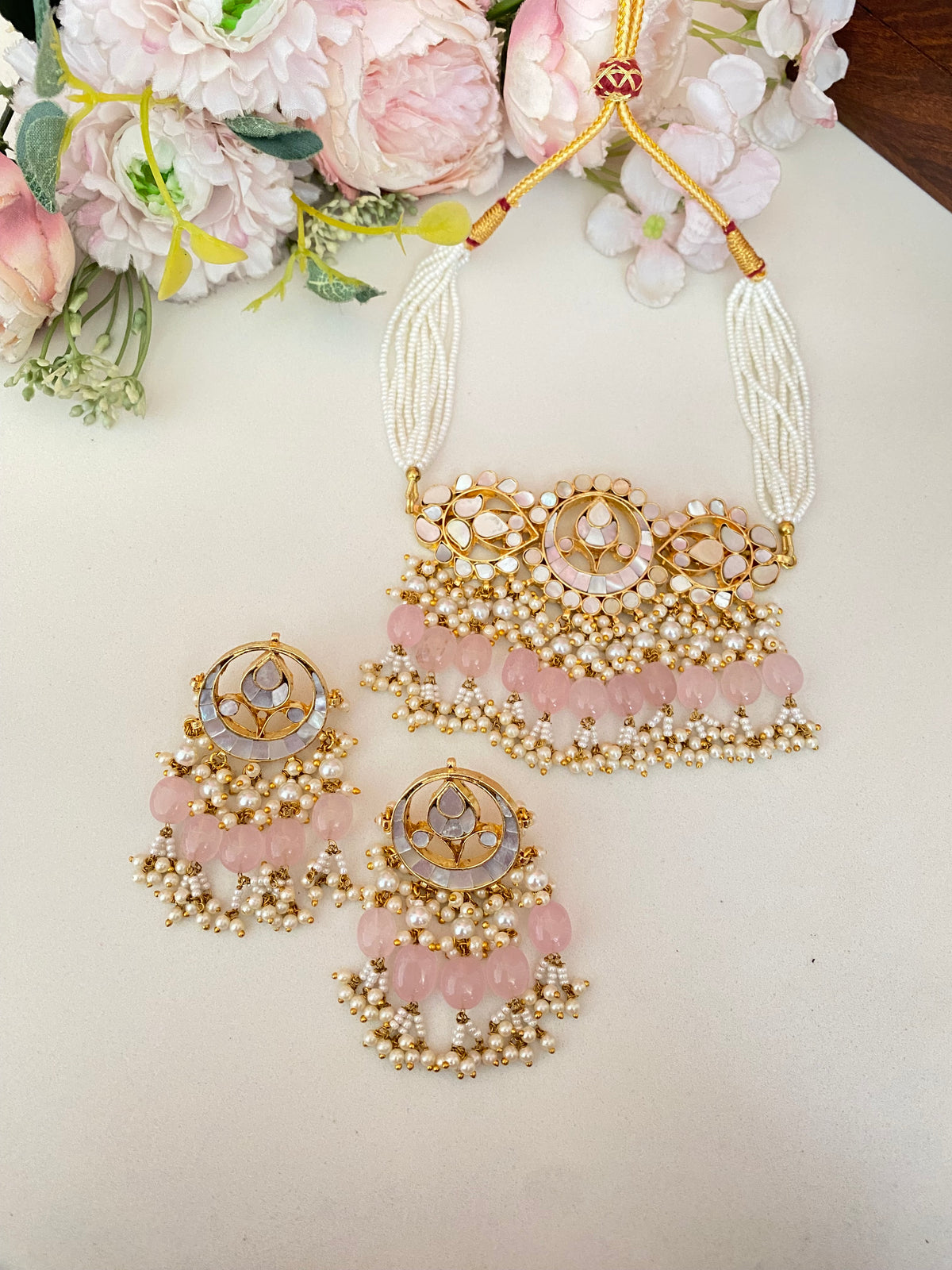 Mother of Pearl Choker set
