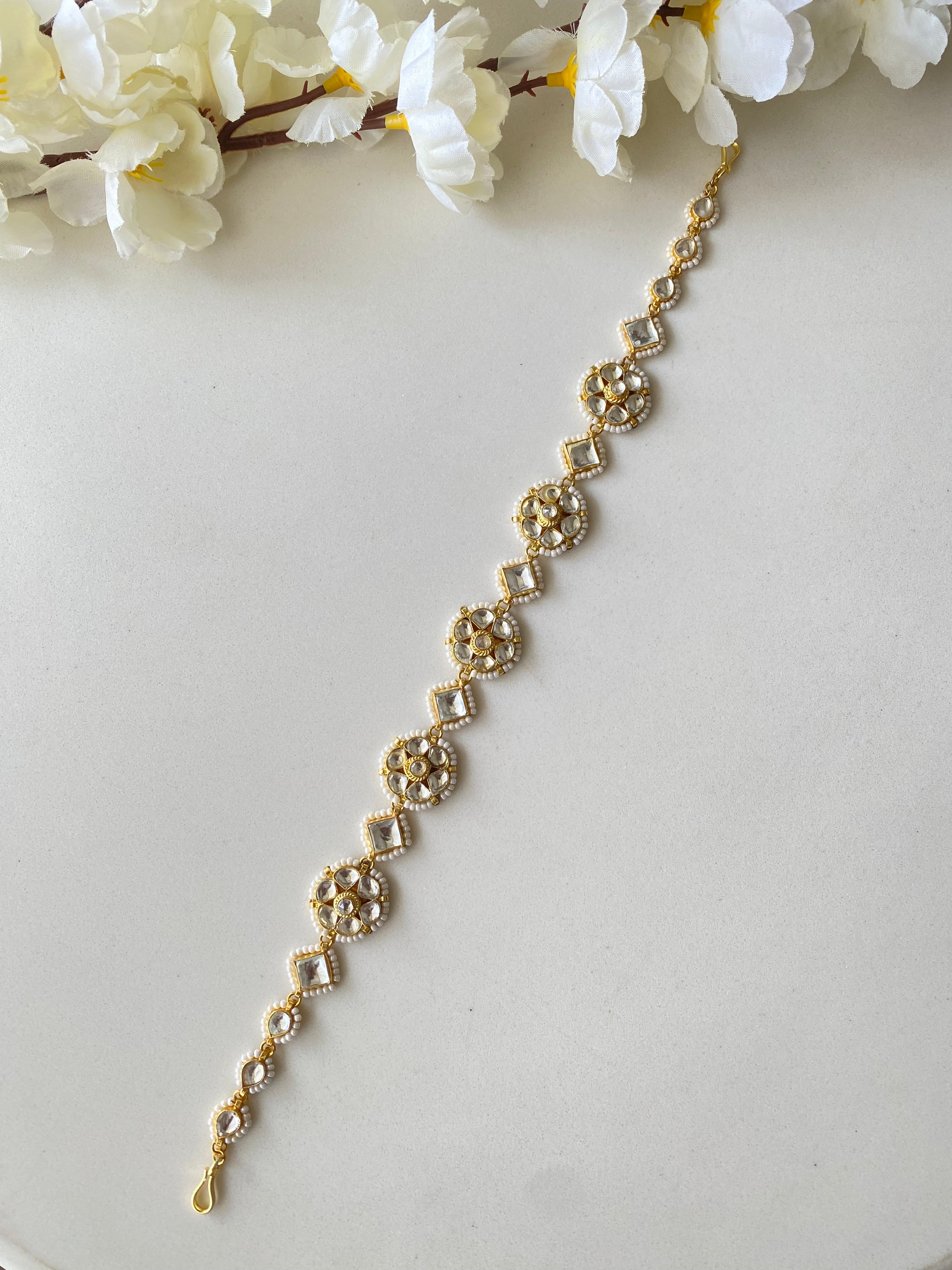 Gold plated Kundan Sheeshphool