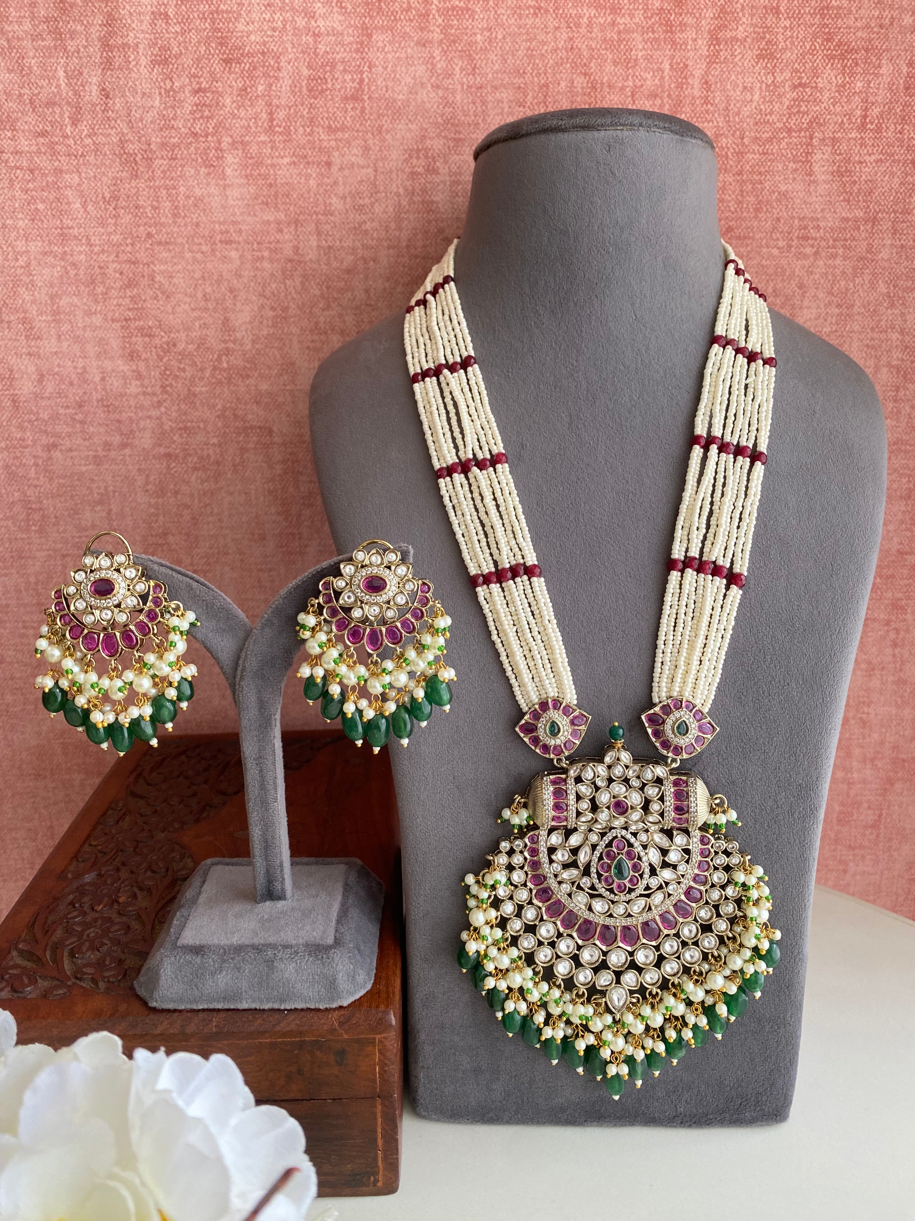 Moissanite Long Necklace set