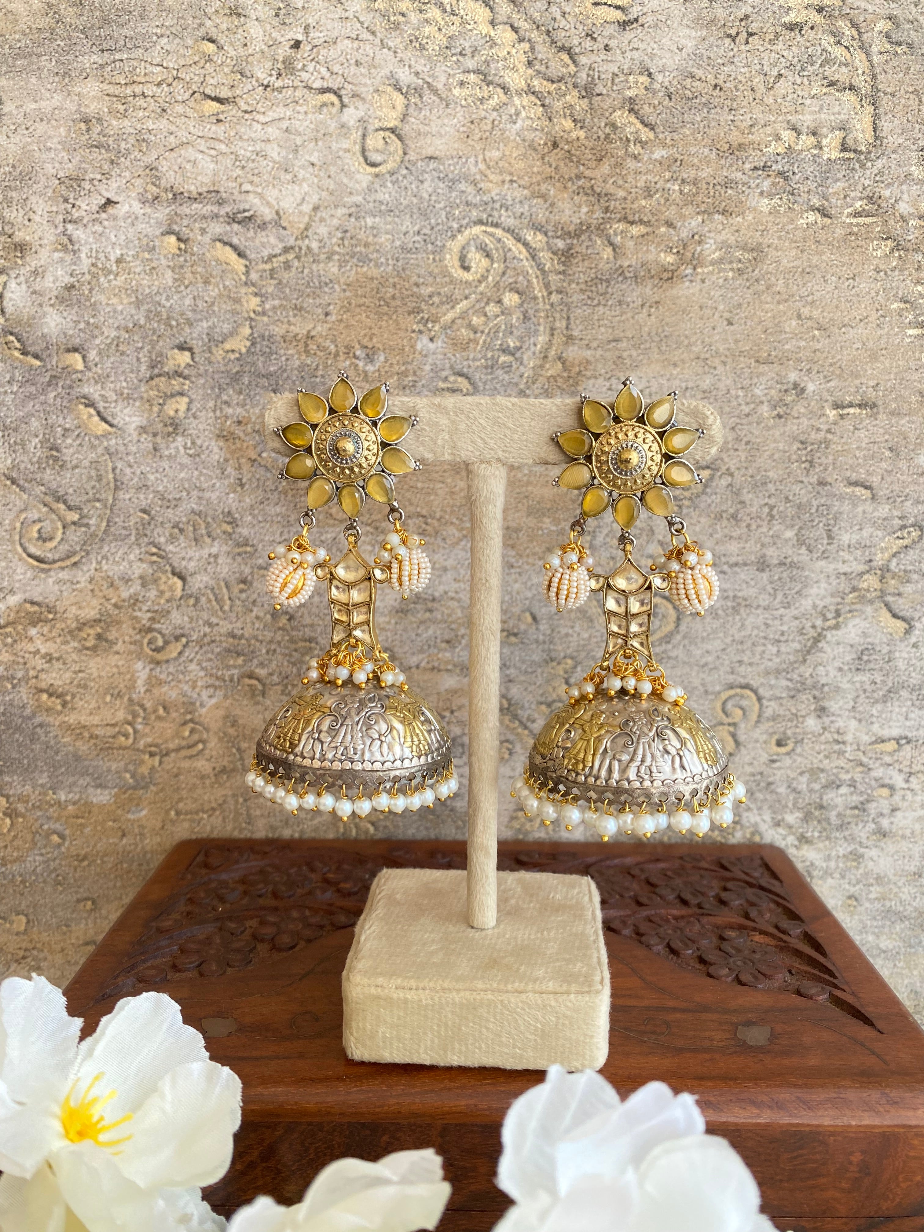 Oxidised Jhumka