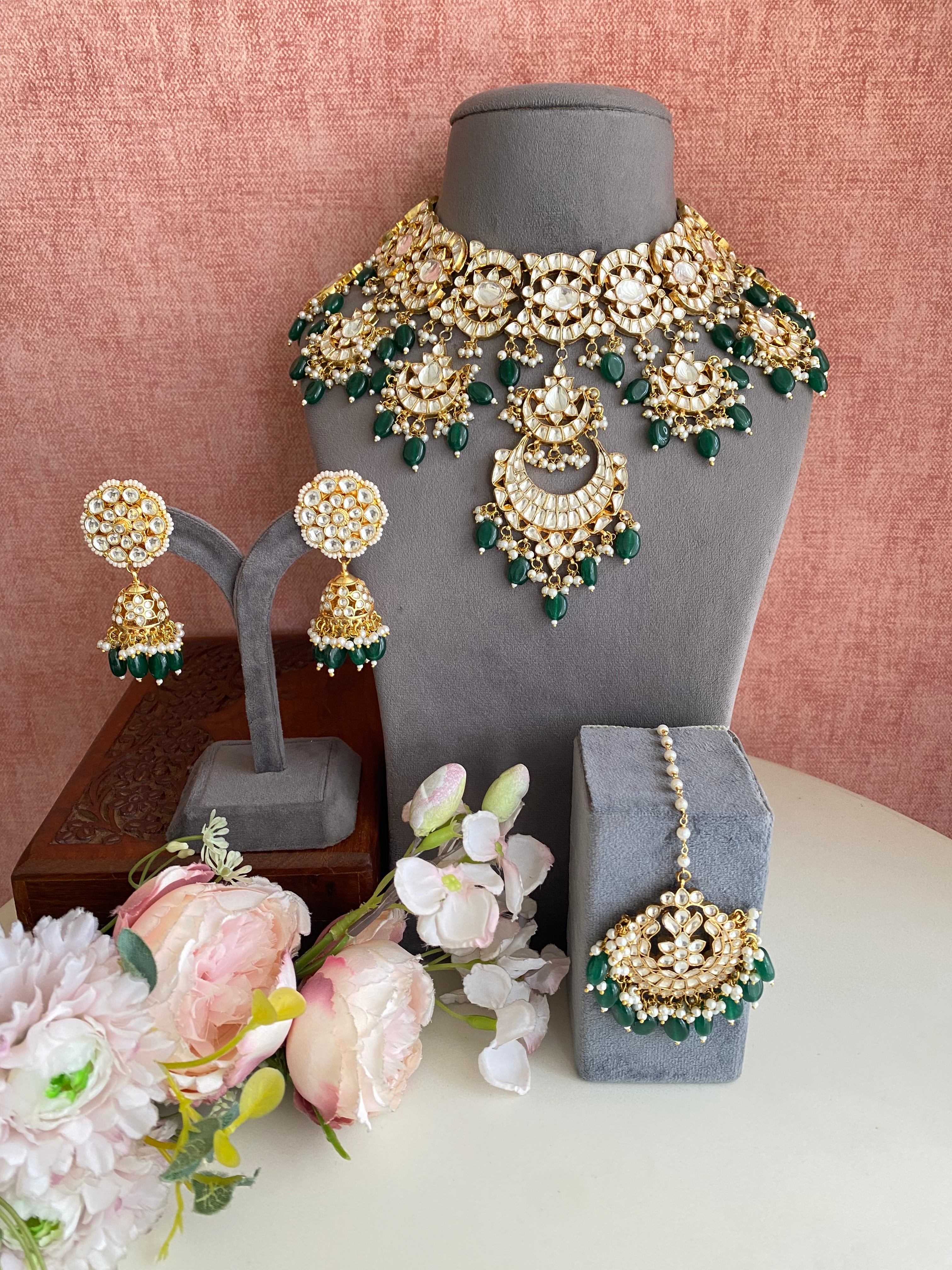 Kundan Gold plated Bridal Necklace set