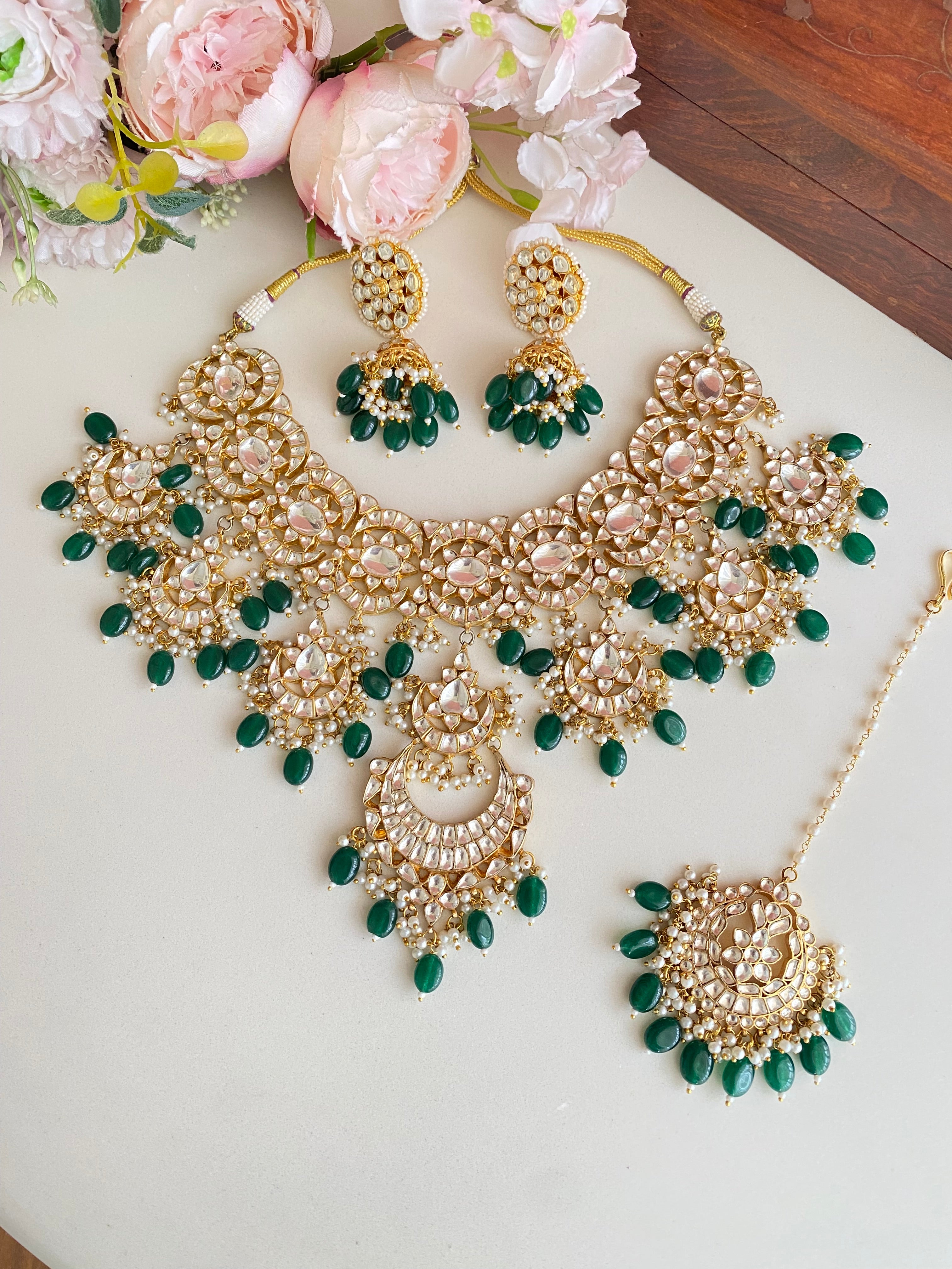 Kundan Gold plated Bridal Necklace set