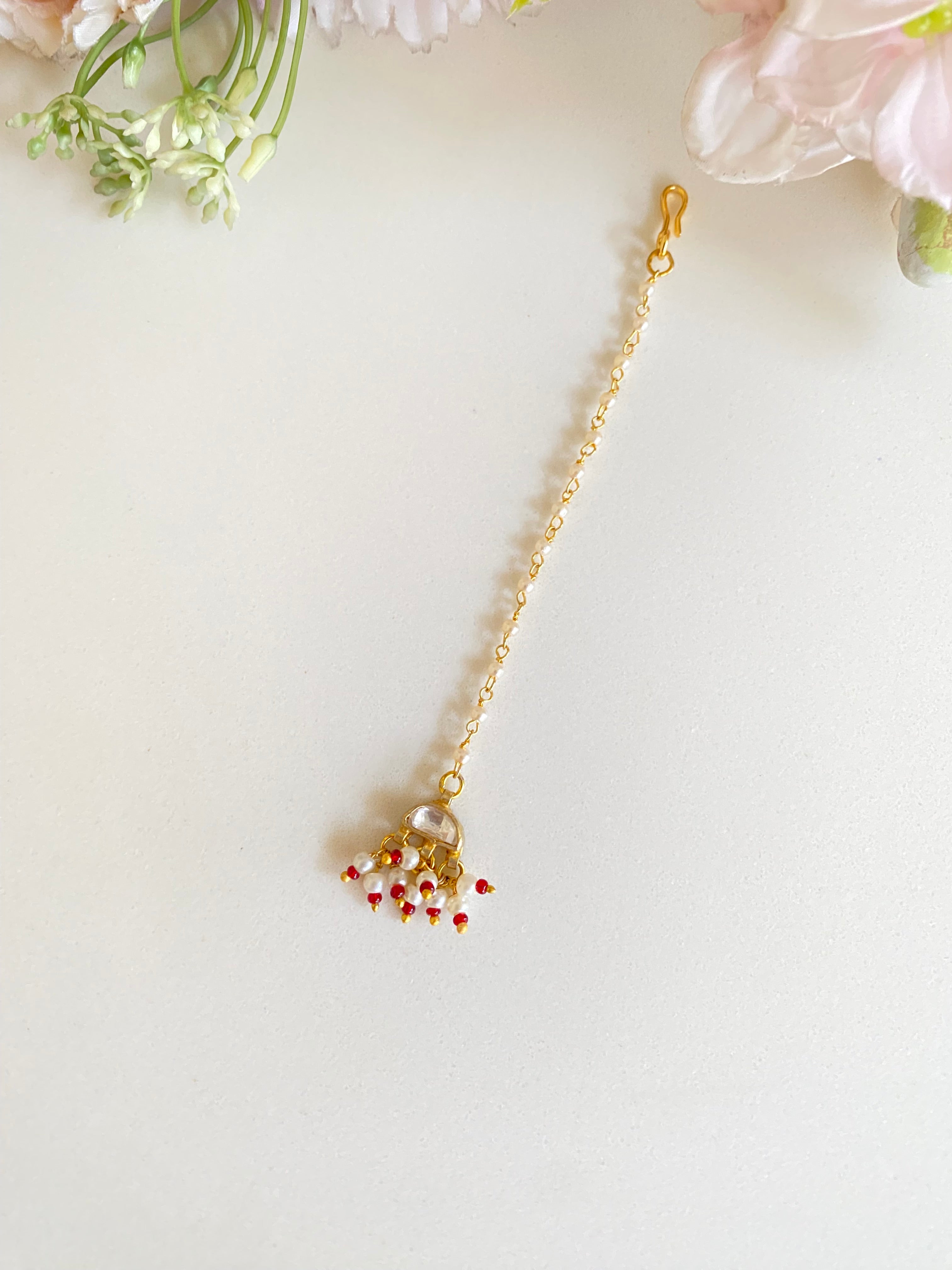 Gold Plated Kundan Tikka