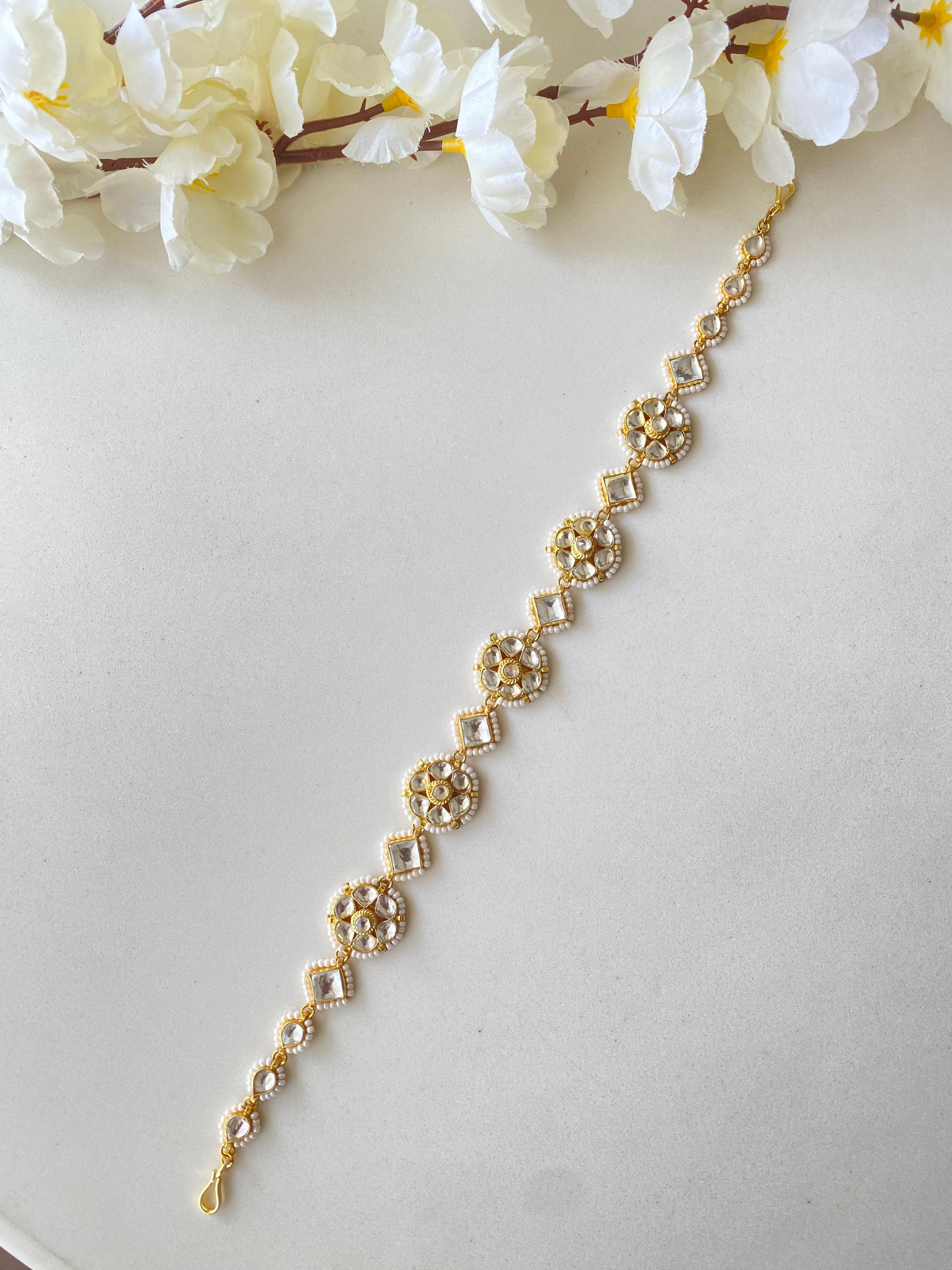Gold plated Kundan Sheeshphool
