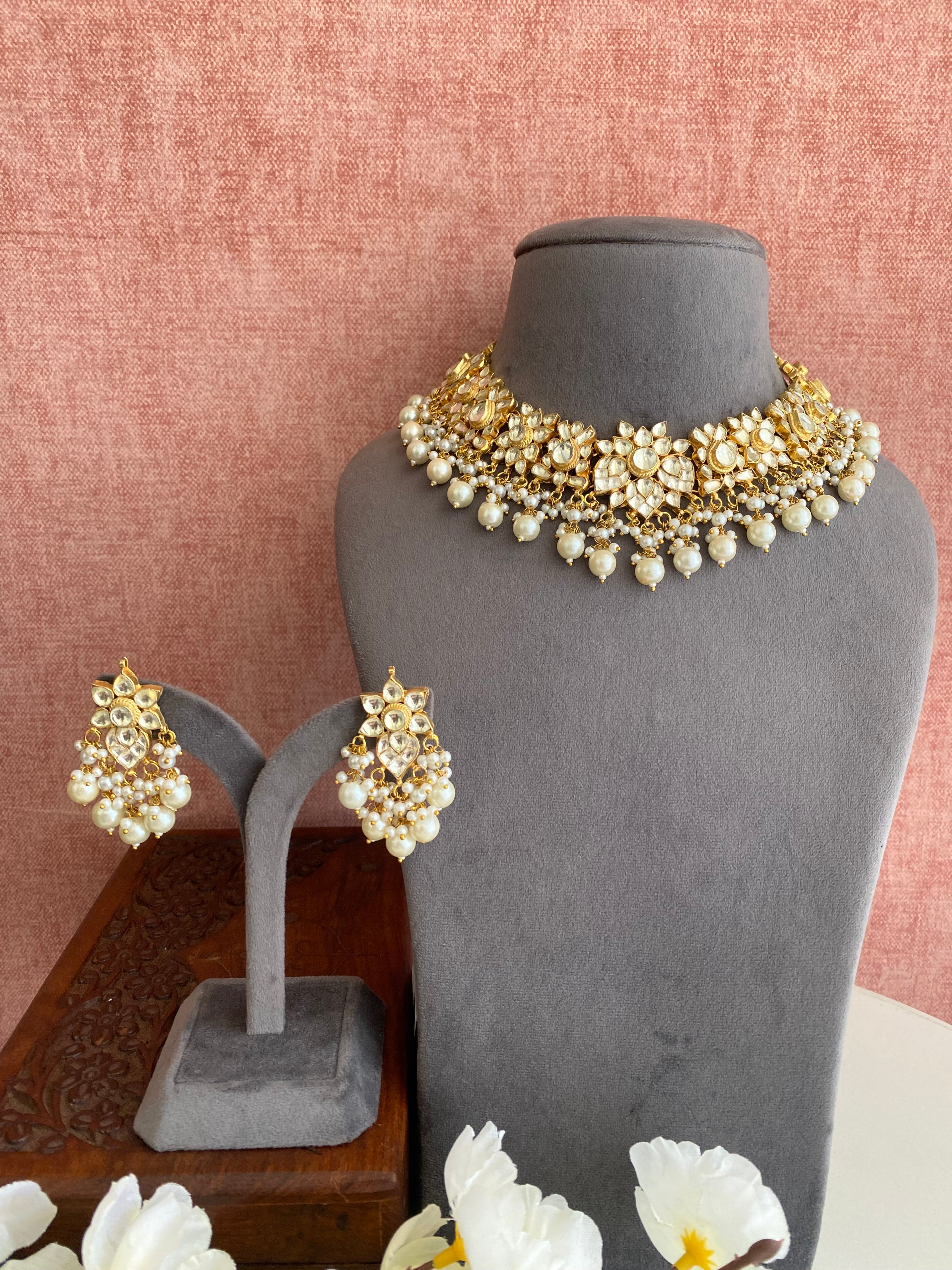 Kundan Gold plated Necklace Set