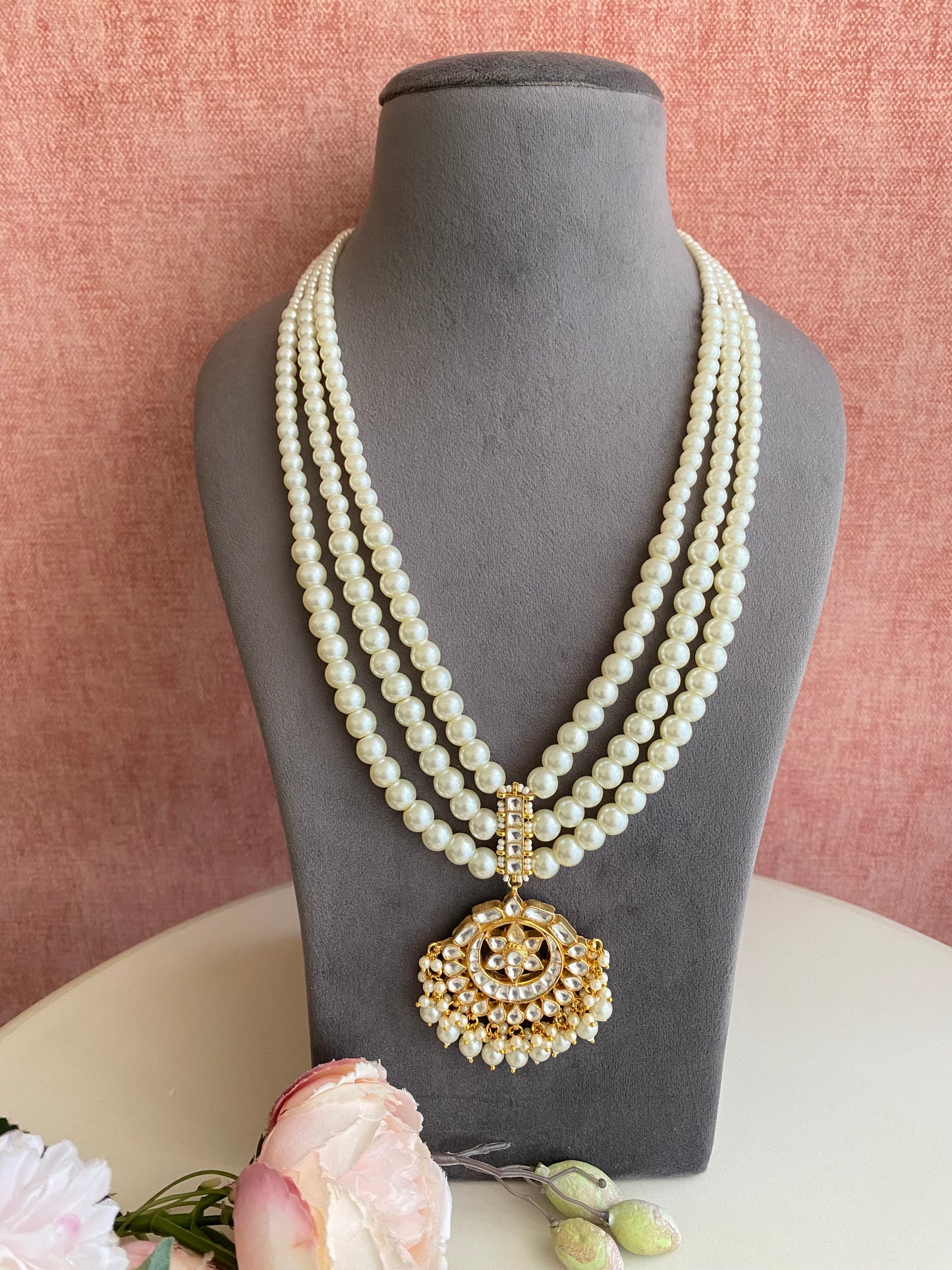 Gold plated Kundan Necklace