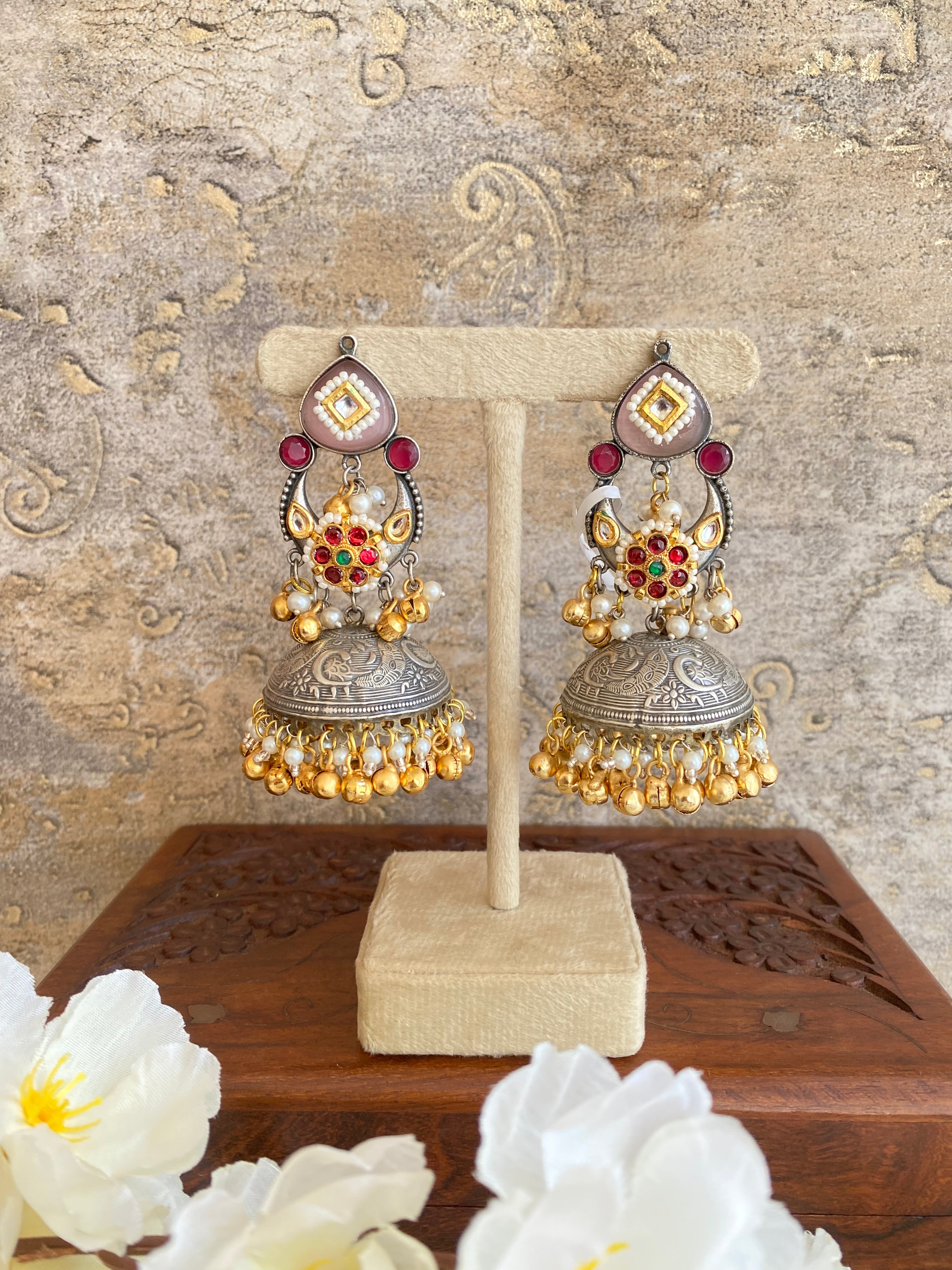 Oxidised Jhumka