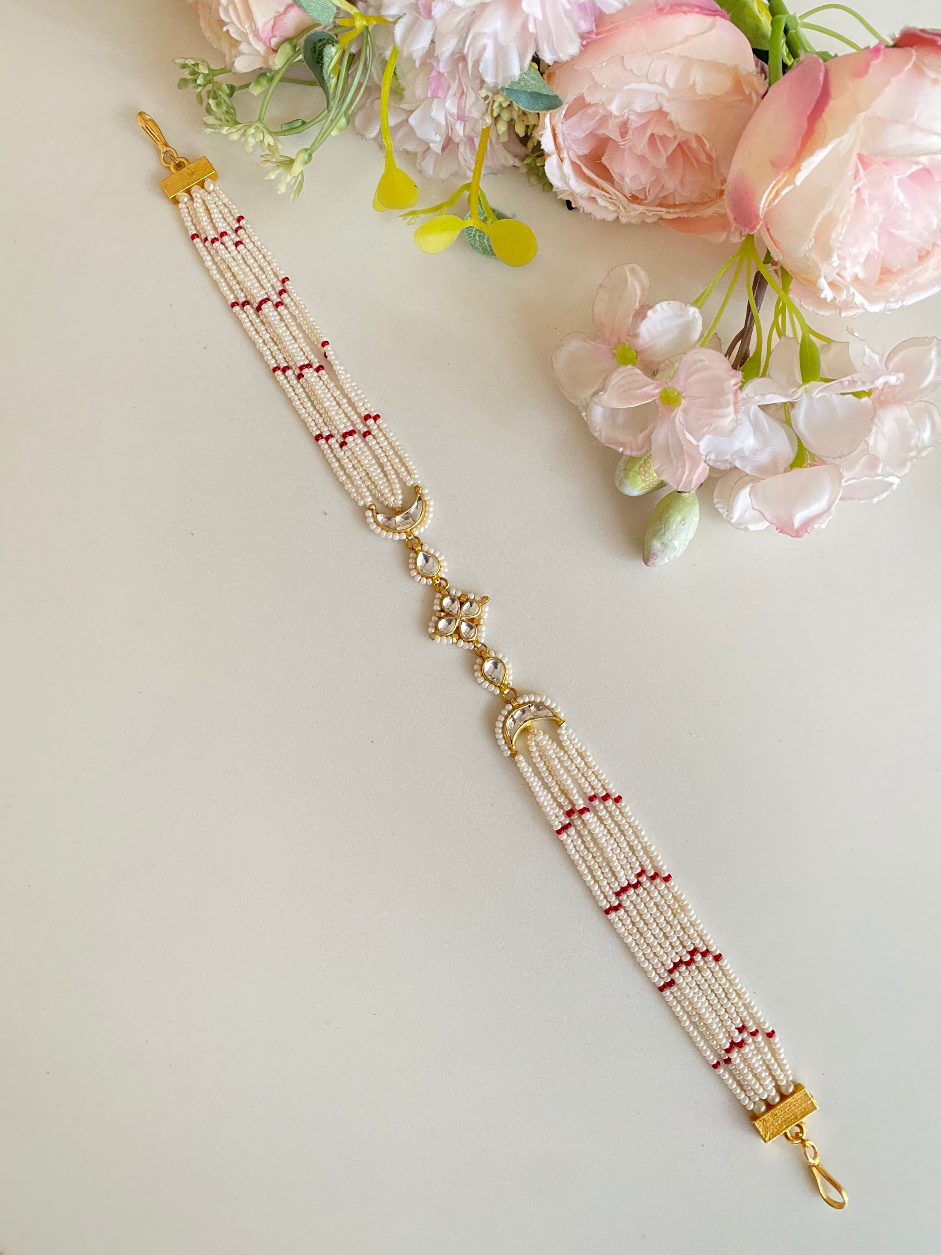 Gold Plated Kundan sheeshphool