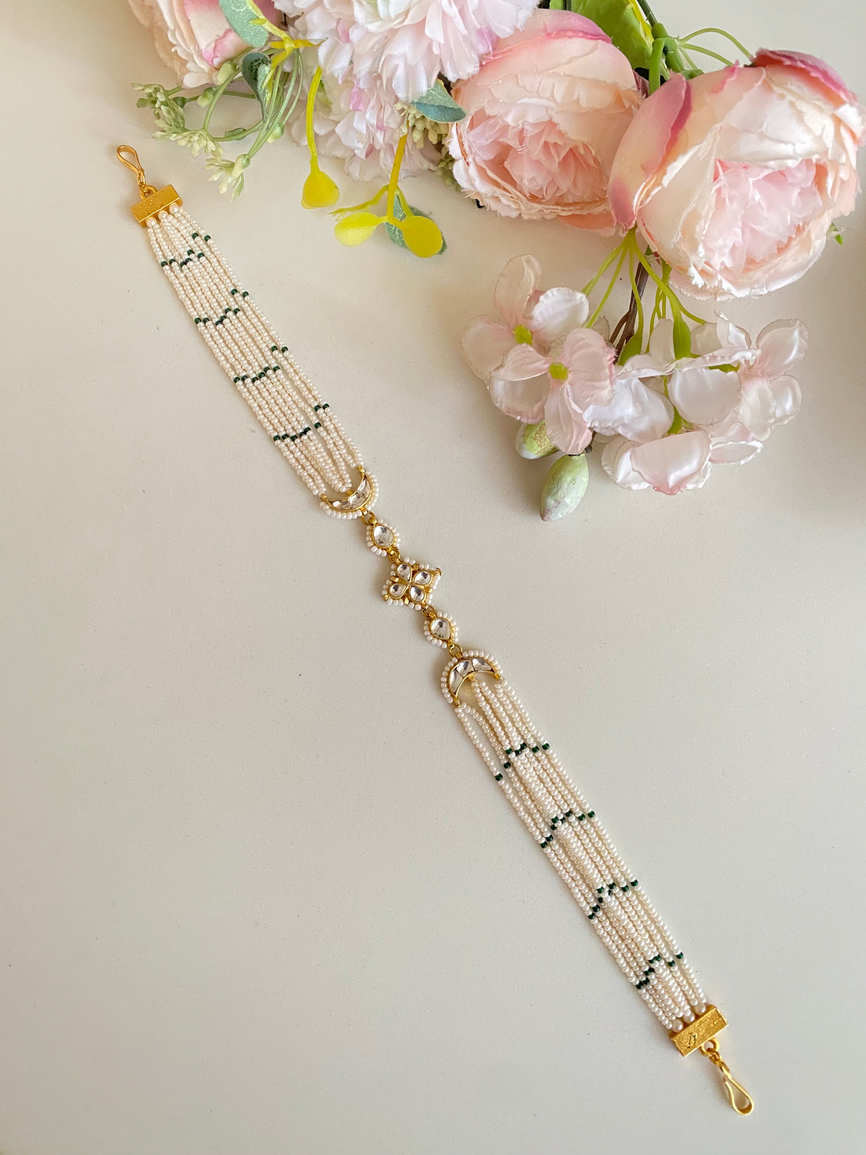 Gold Plated Kundan sheeshphool