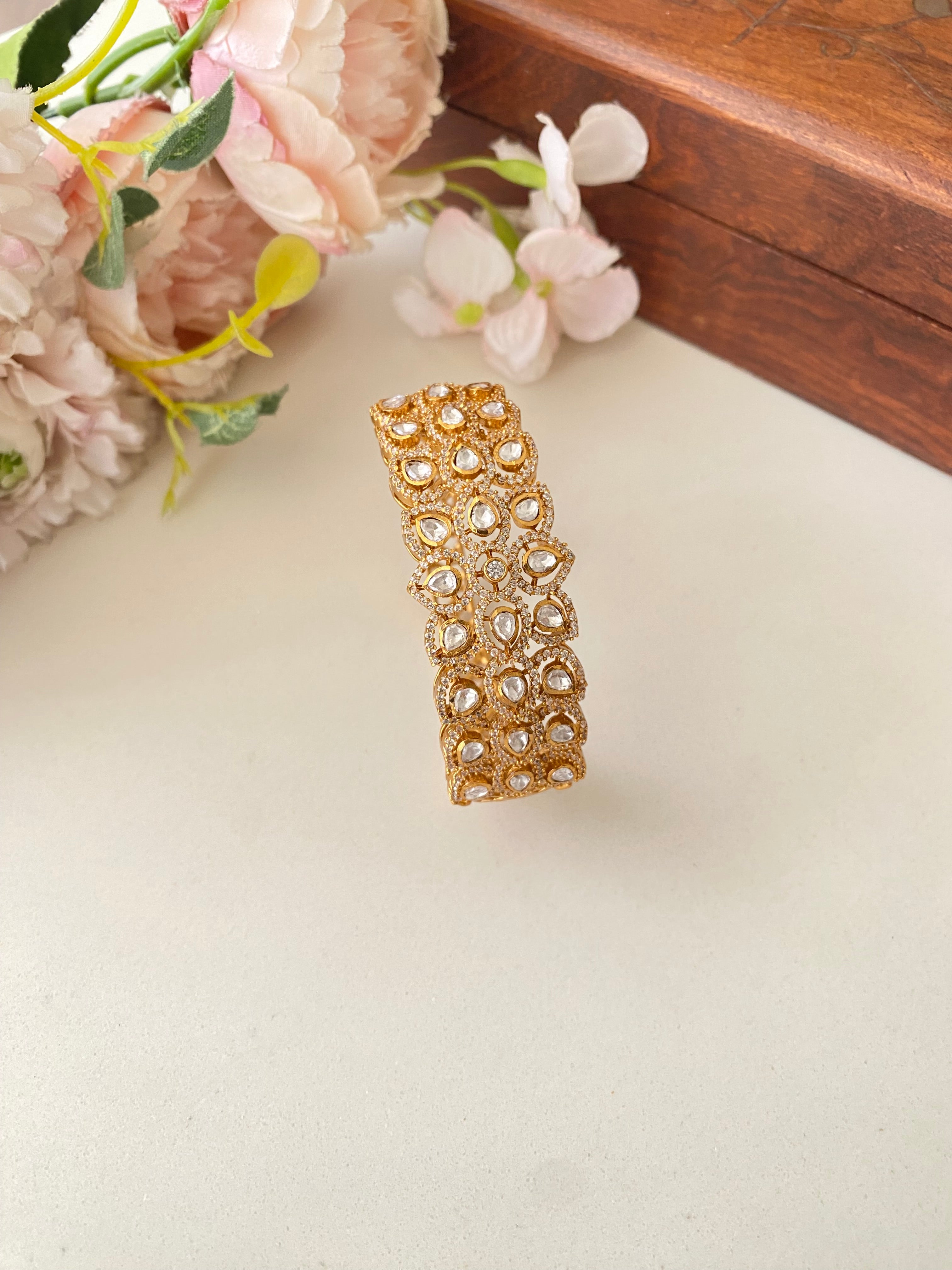 Gold plated Moissanite Bracelet