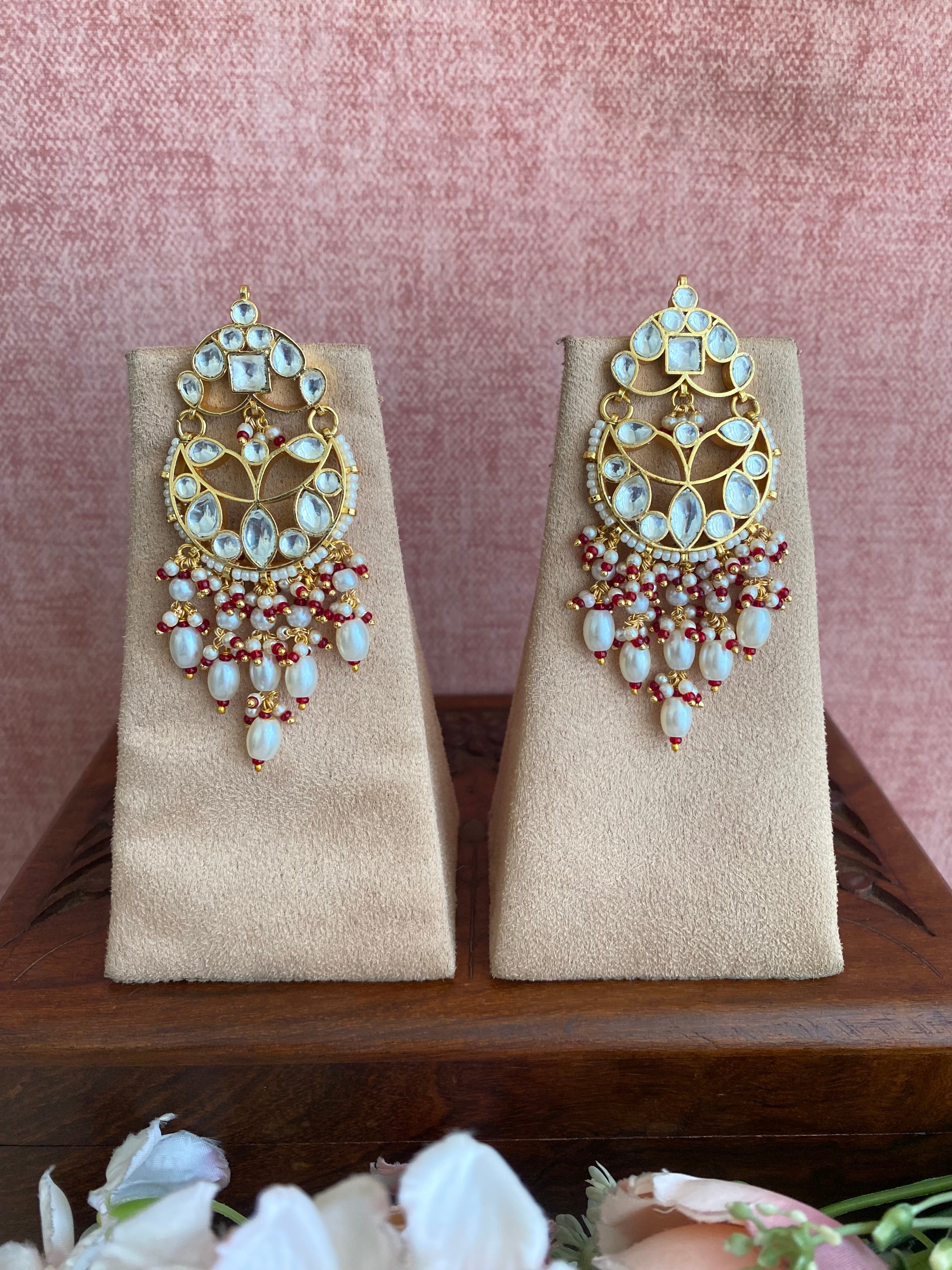 Gold Plated Kundan Earring