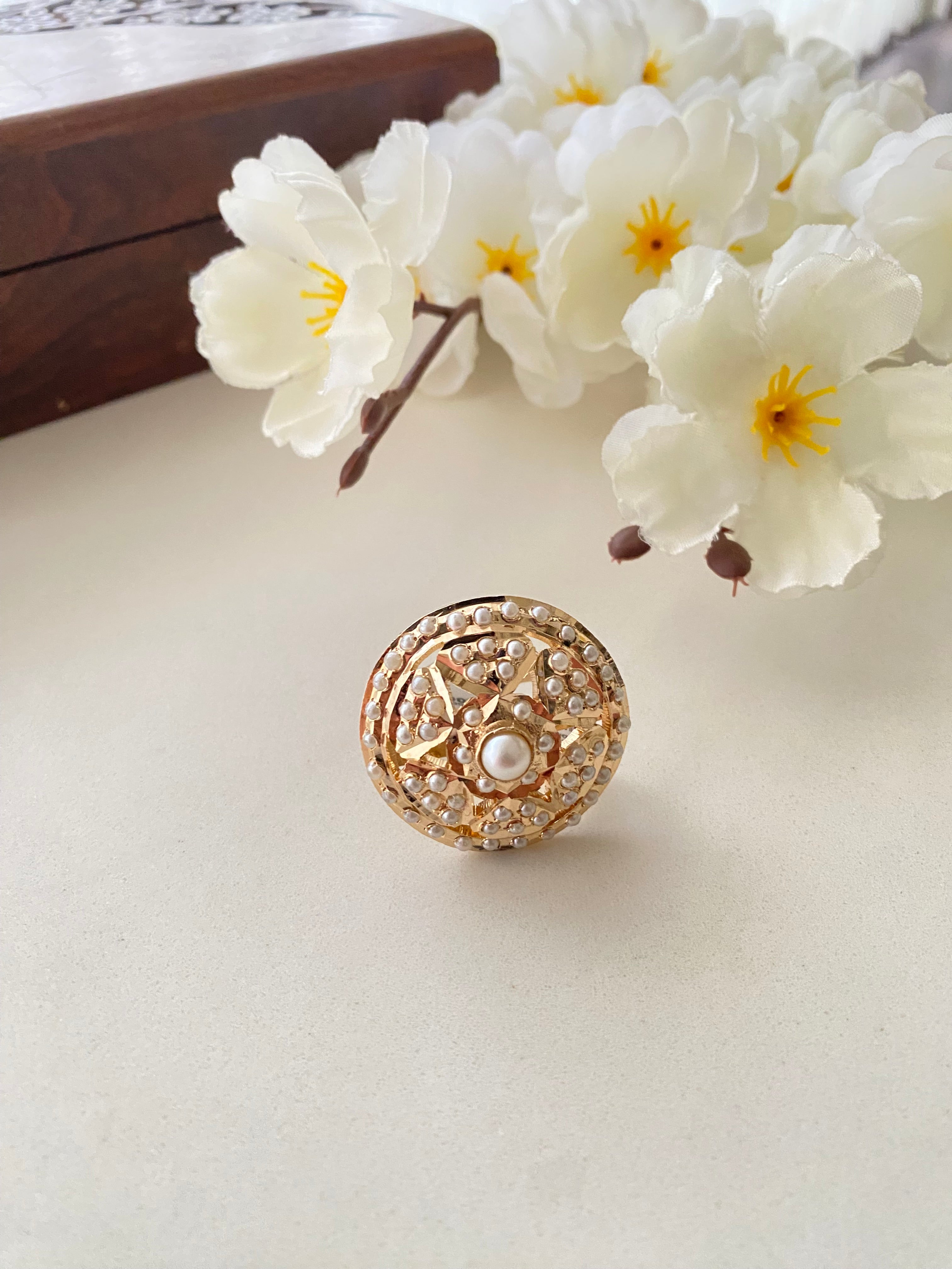 Amritsari Jadau Ring