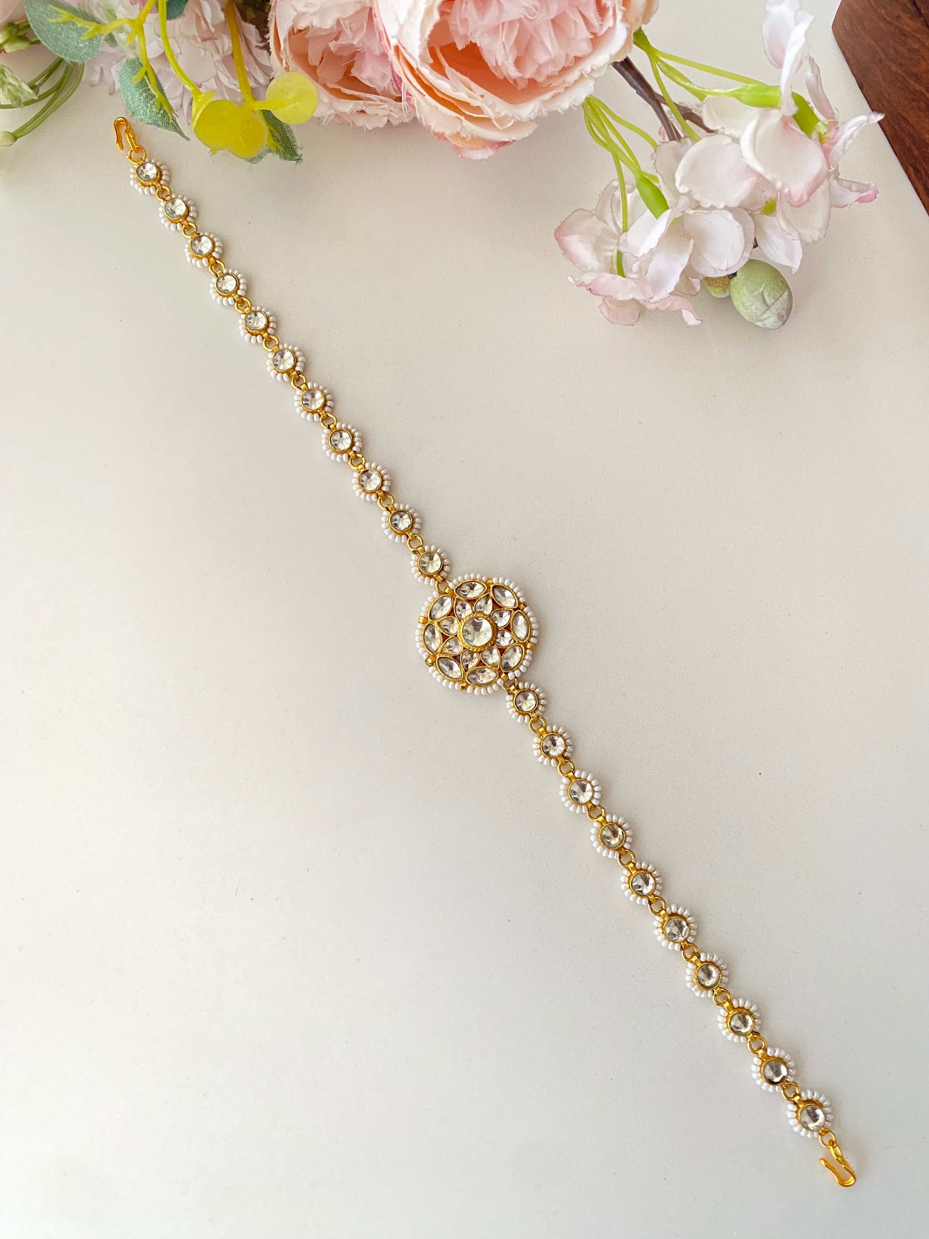 Gold plated Kundan sheeshphool