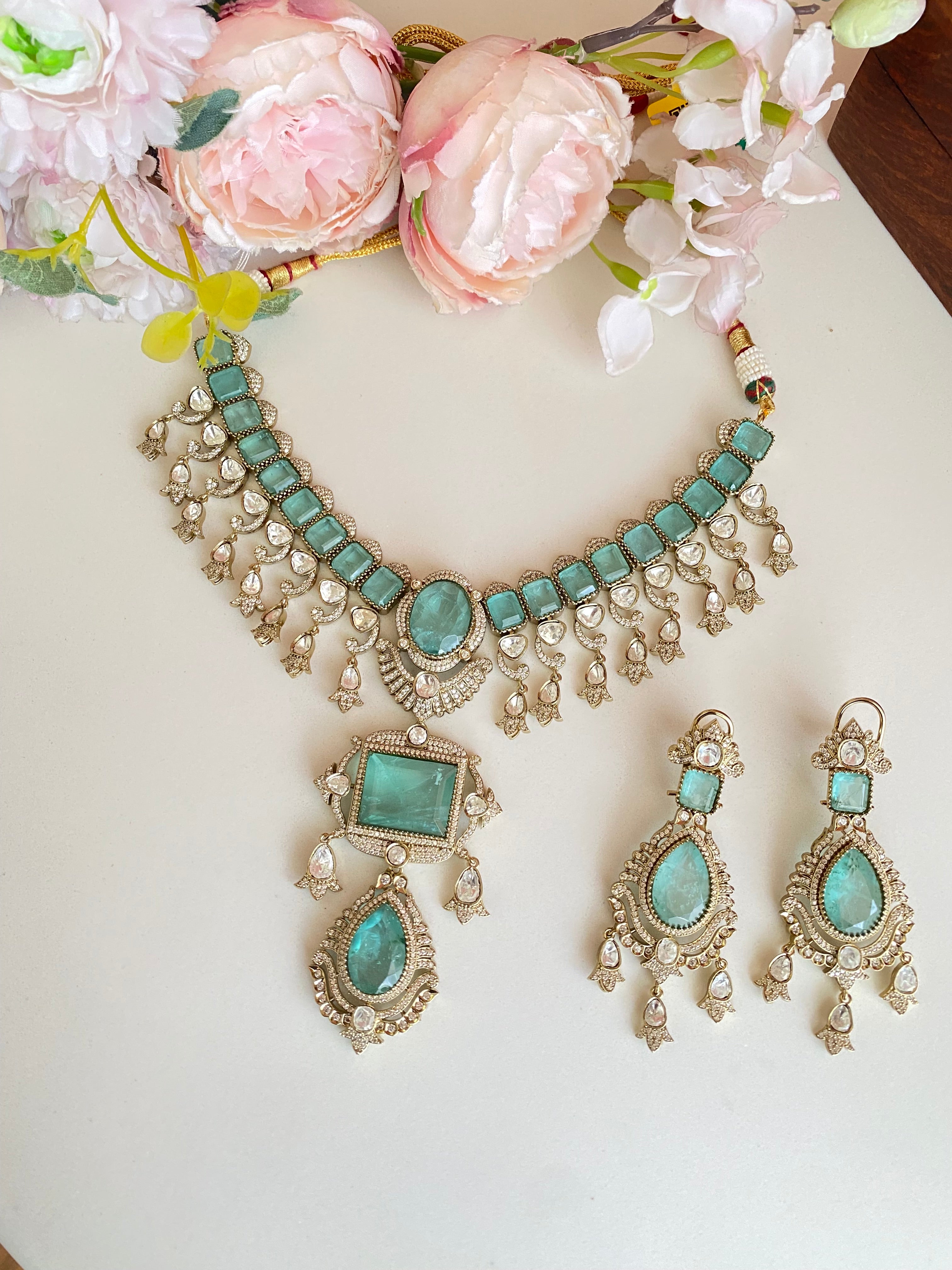 Moissanite Necklace set