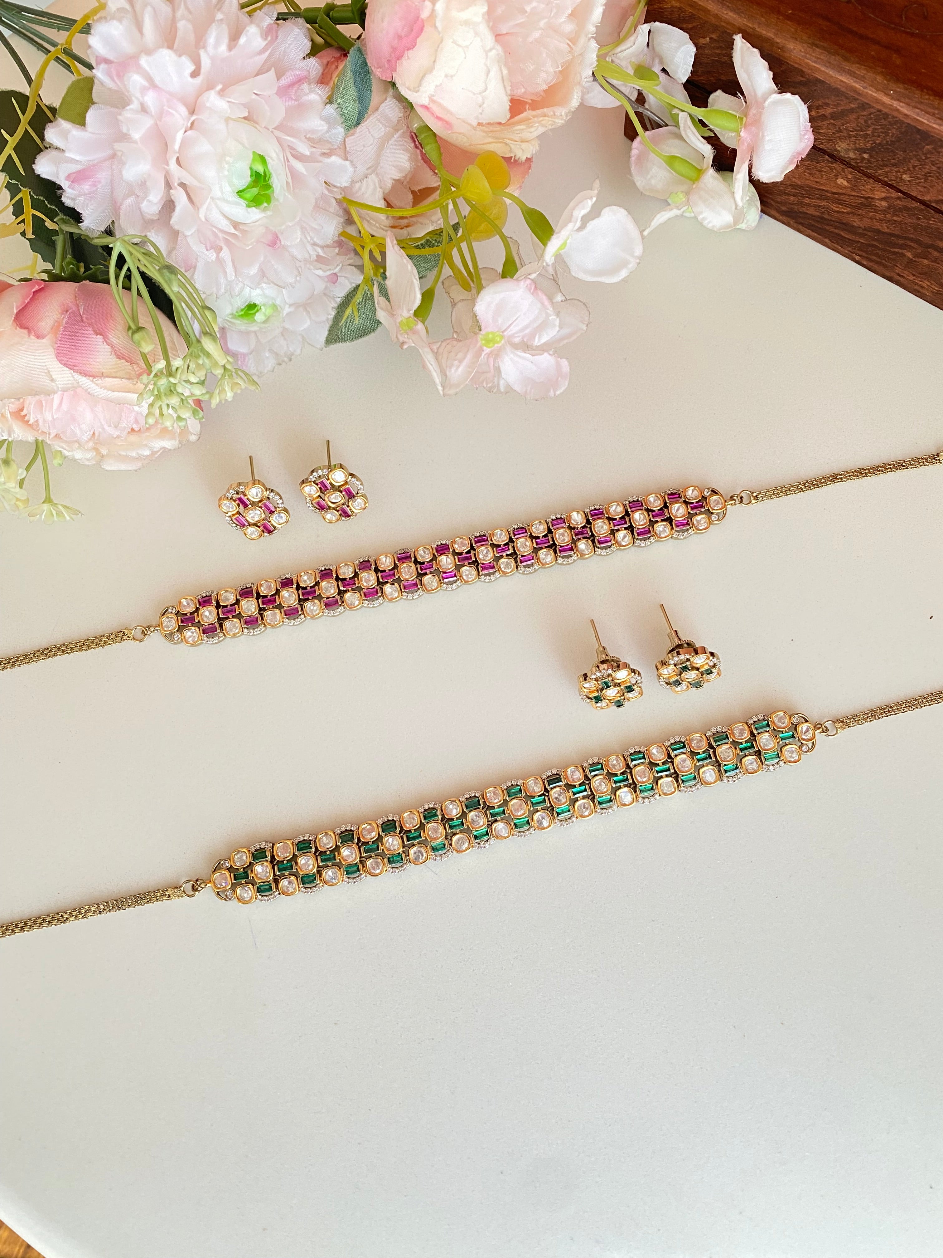 Moissanite Choker Set