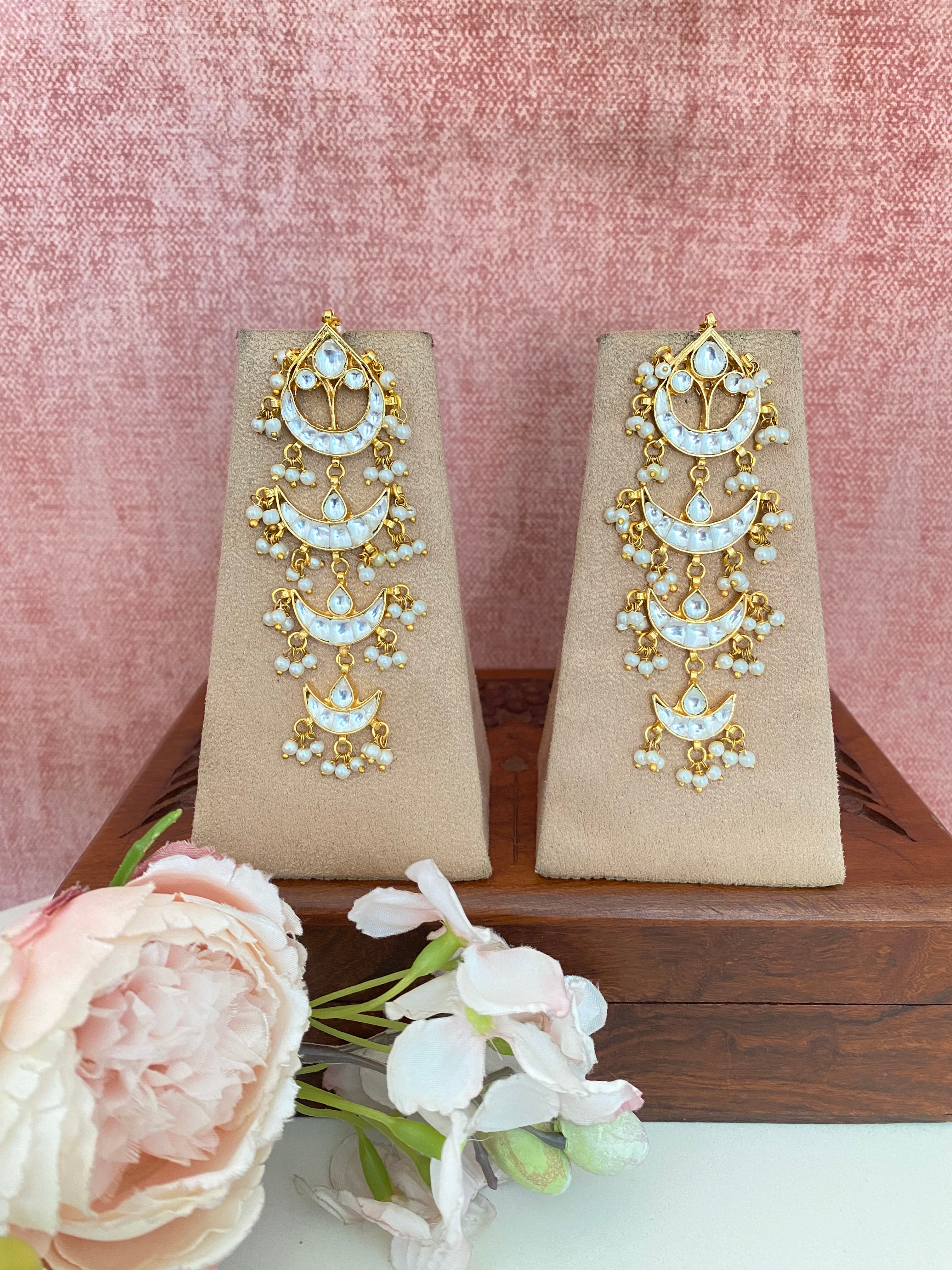 Gold plated Kundan Earring