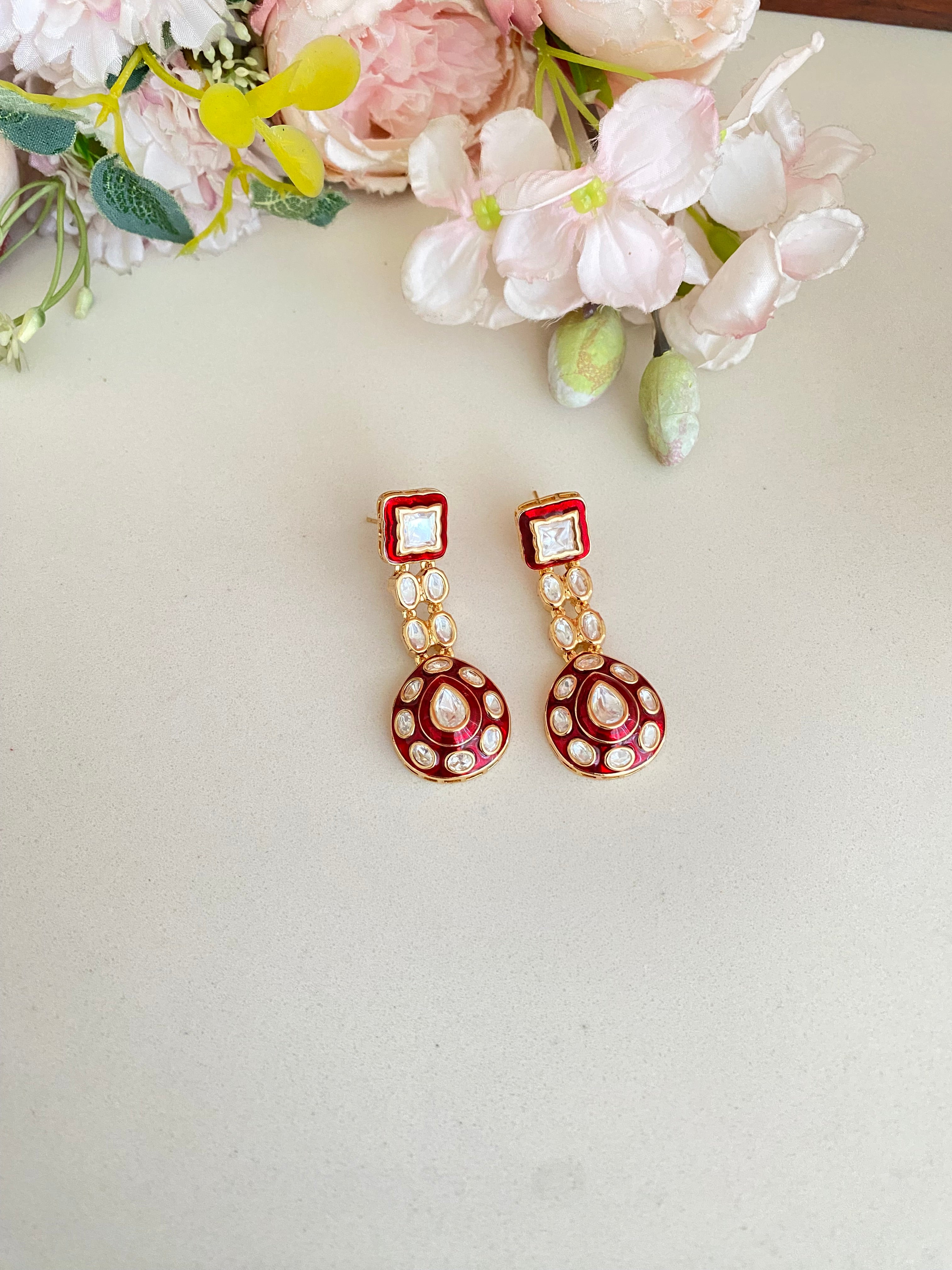Meena Polki earrings