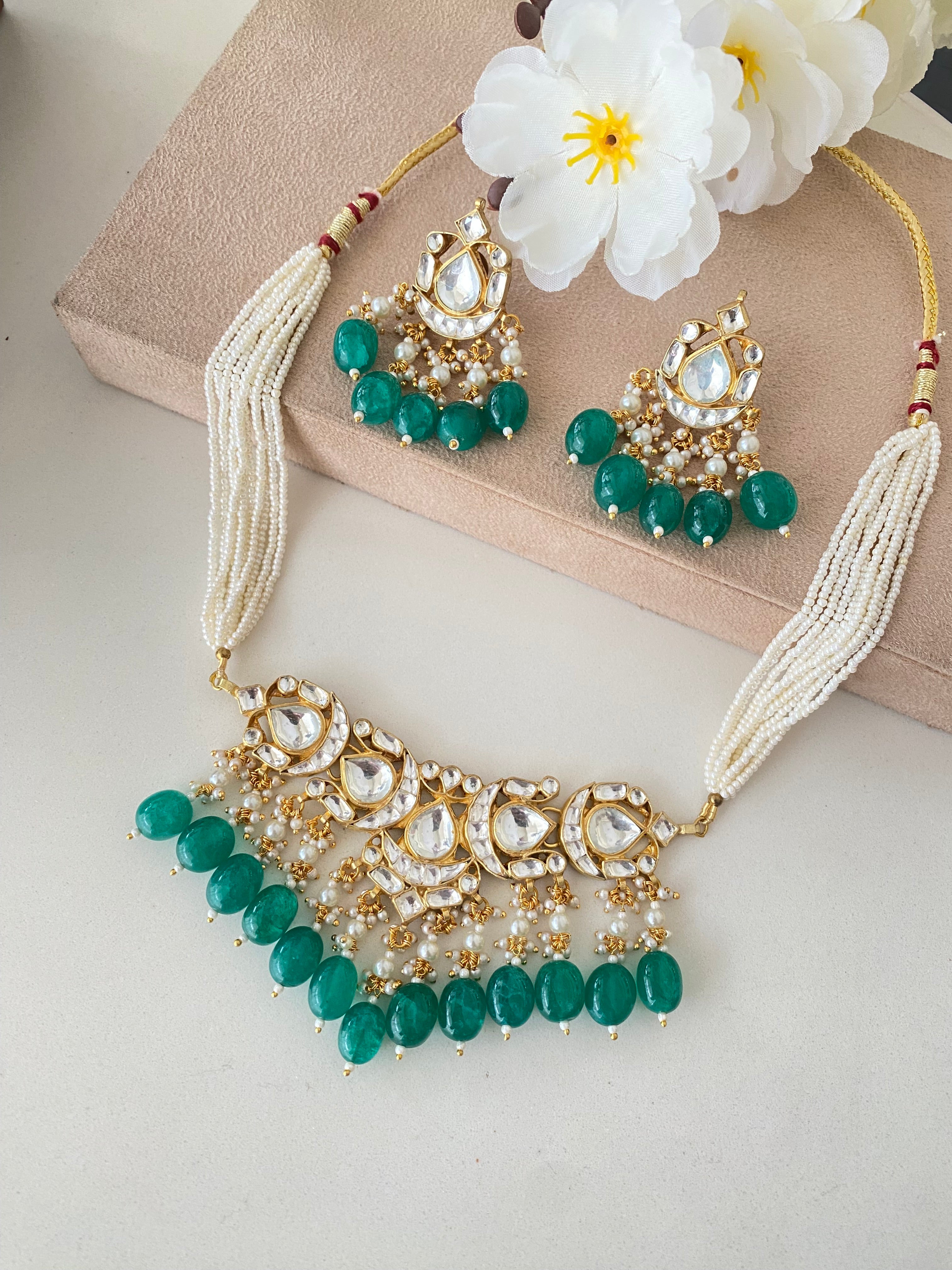 Gold plated Kundan Choker set