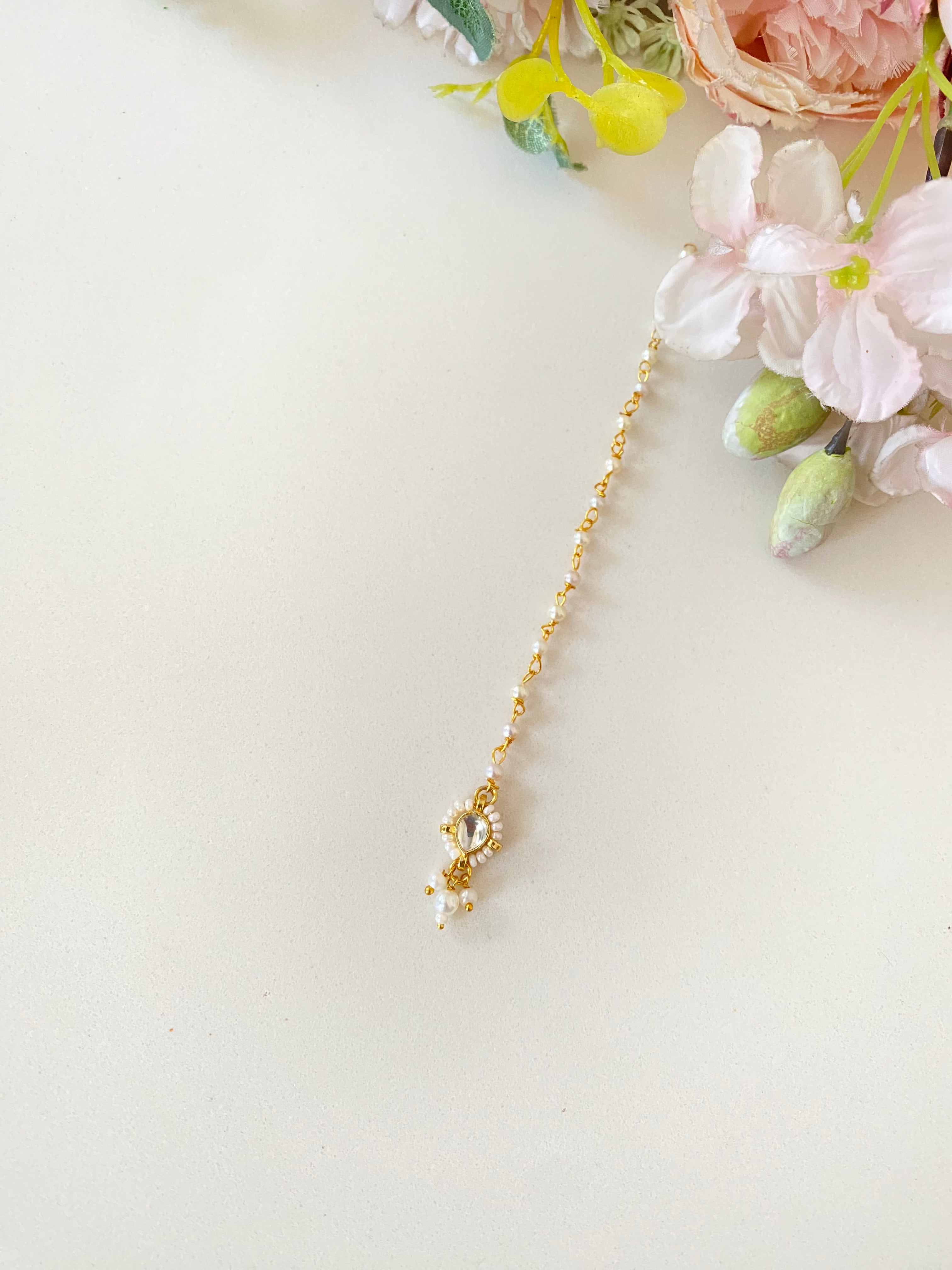 Gold Plated Kundan Tikka