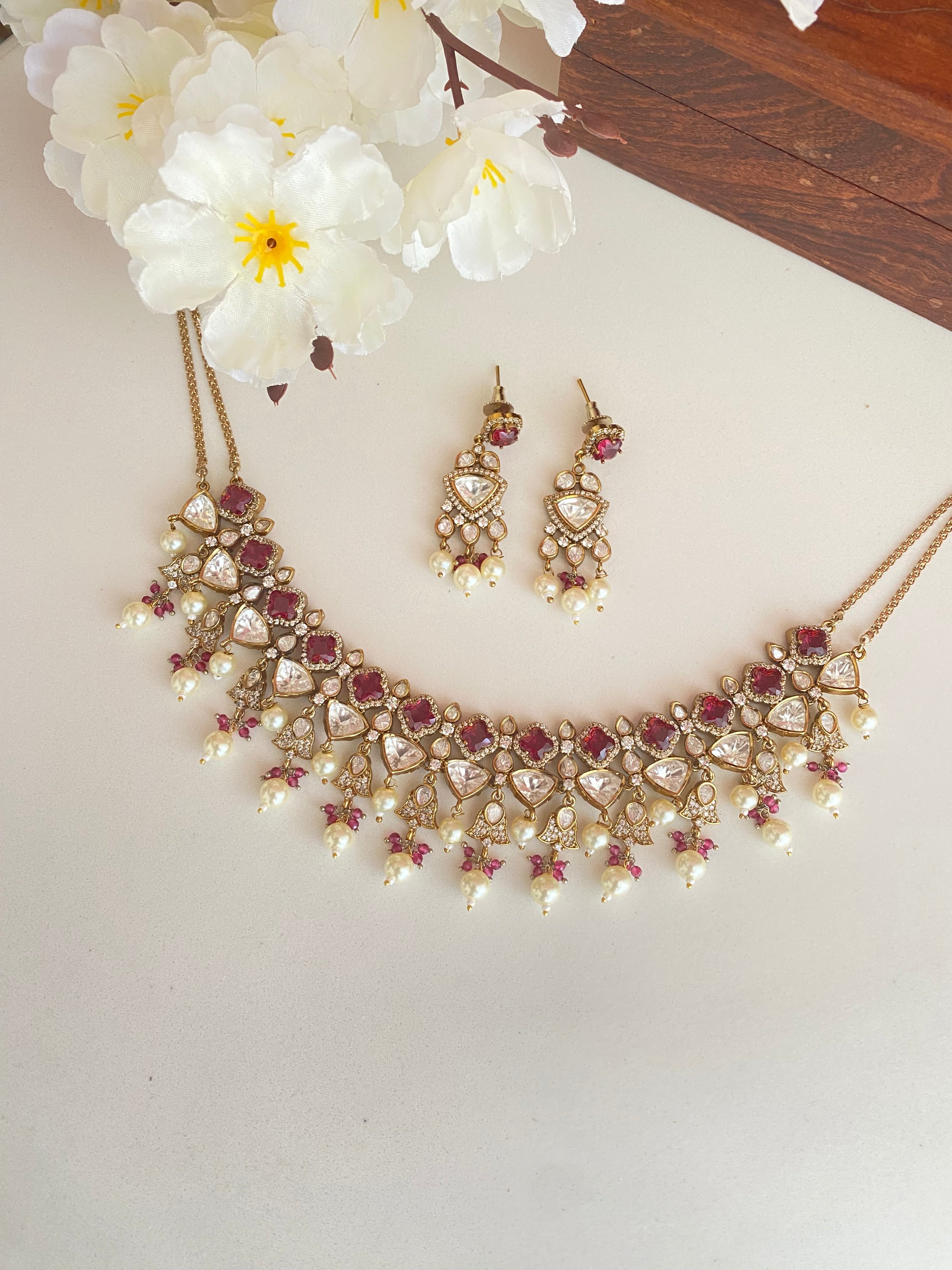 Moissanite Necklace set