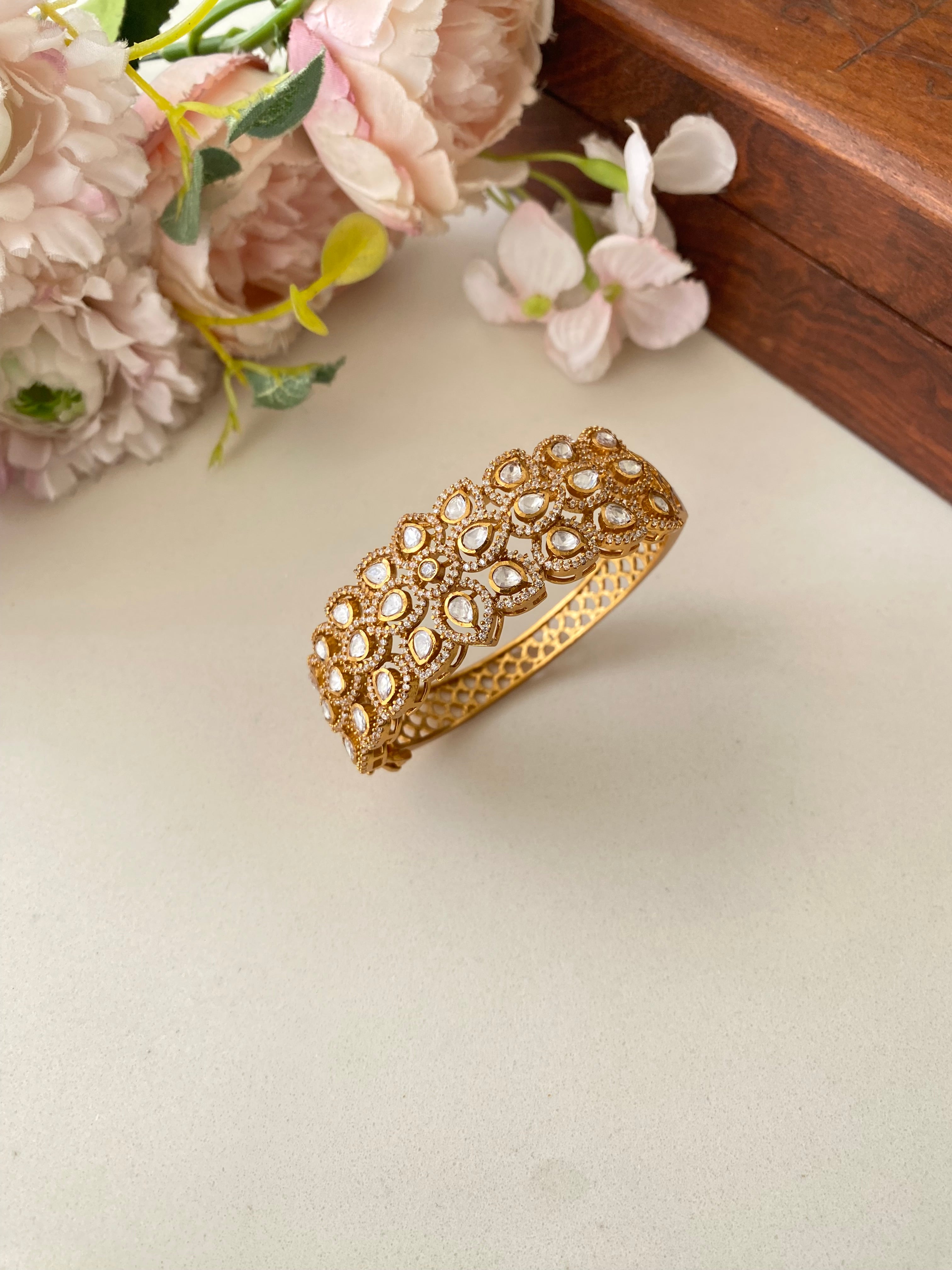 Gold plated Moissanite Bracelet