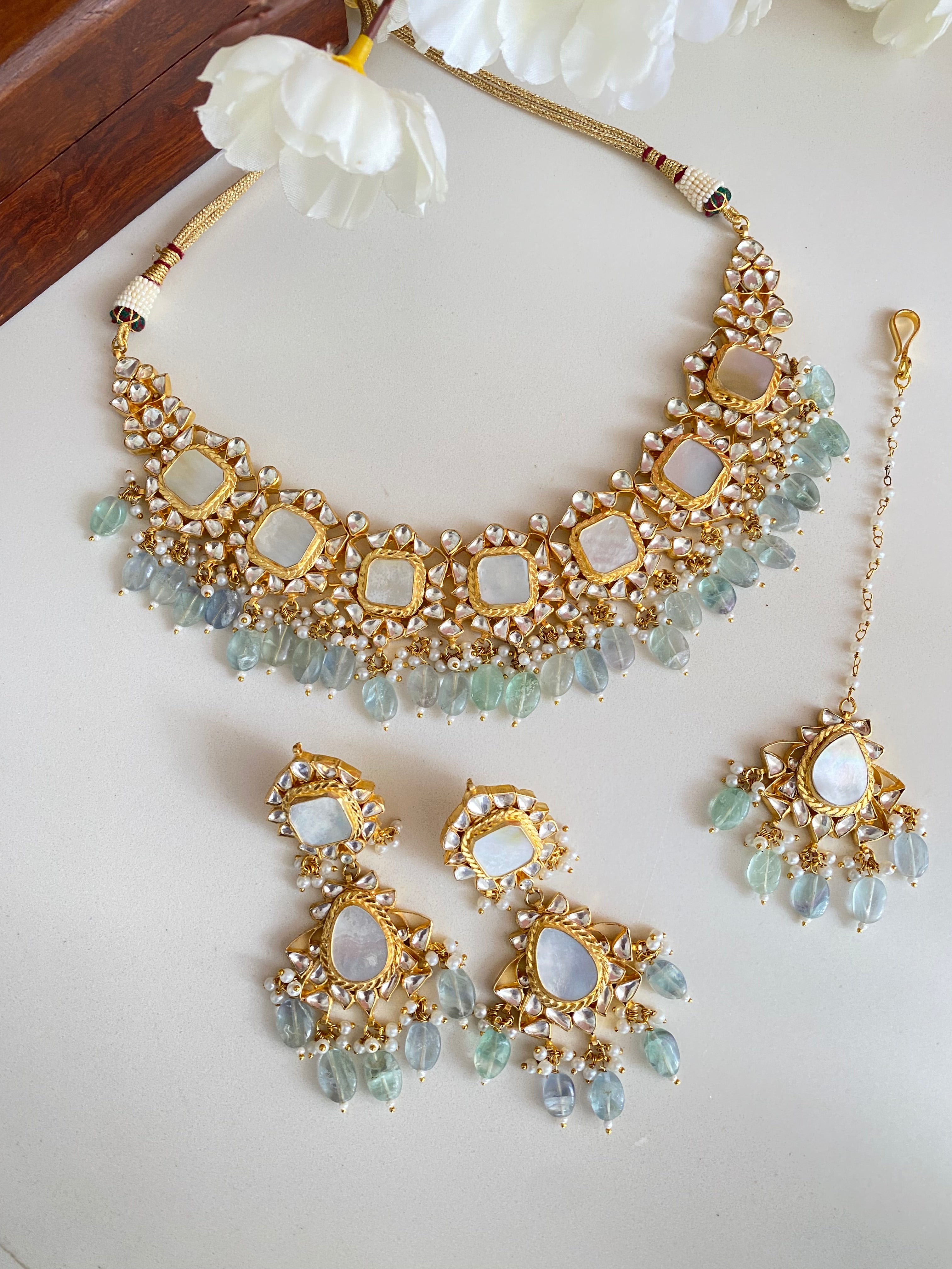 Mother of Pearl Necklace Set