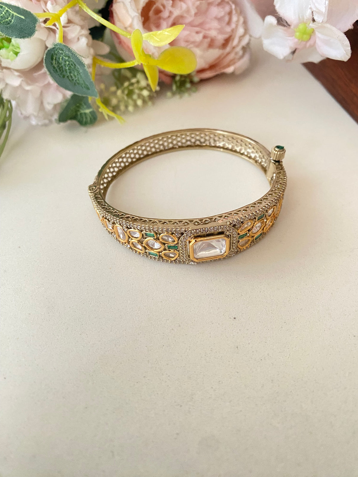 Gold plated Moissanite Bracelet