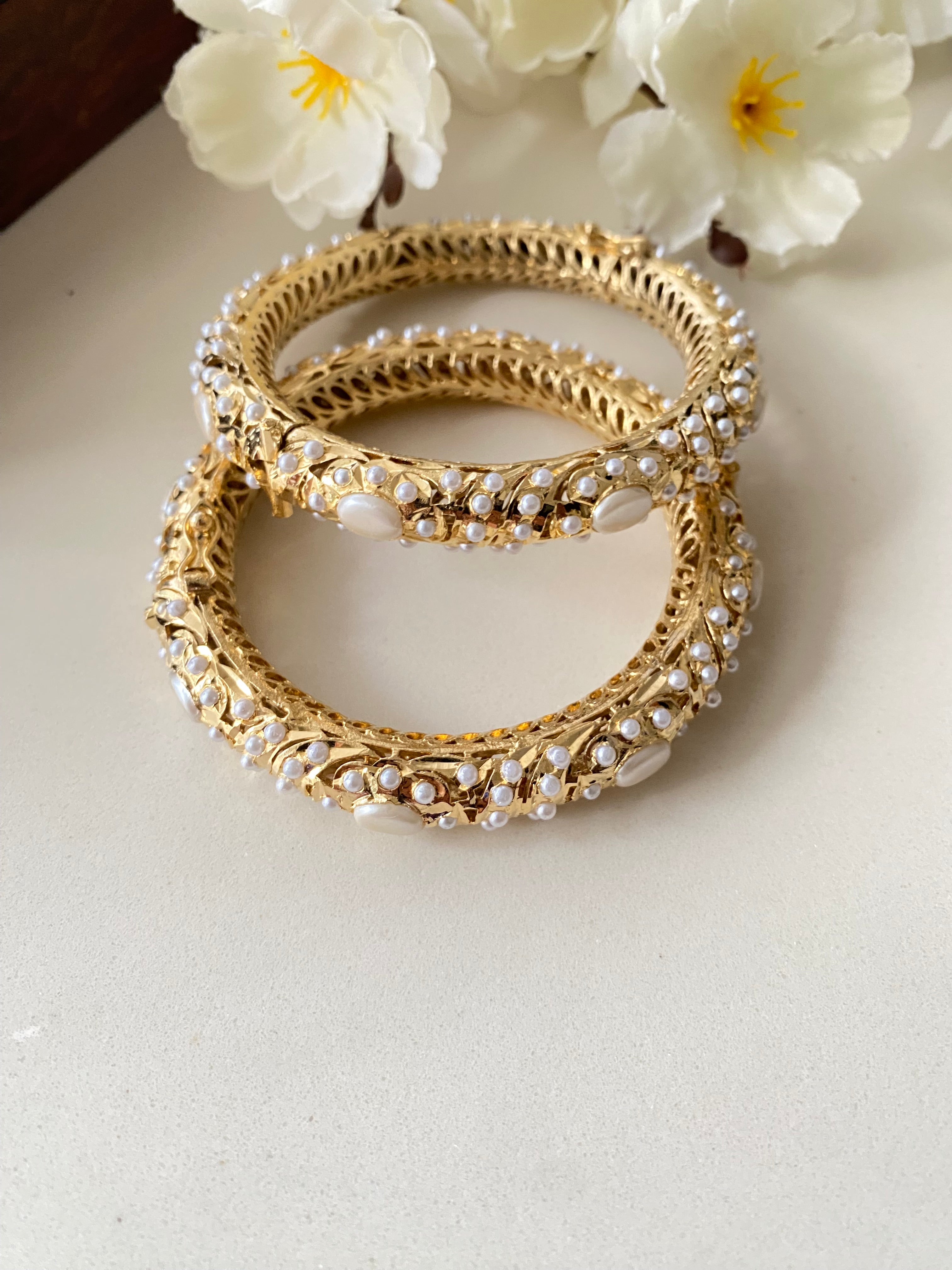Amritsari Jadau Gold Plated Bangles