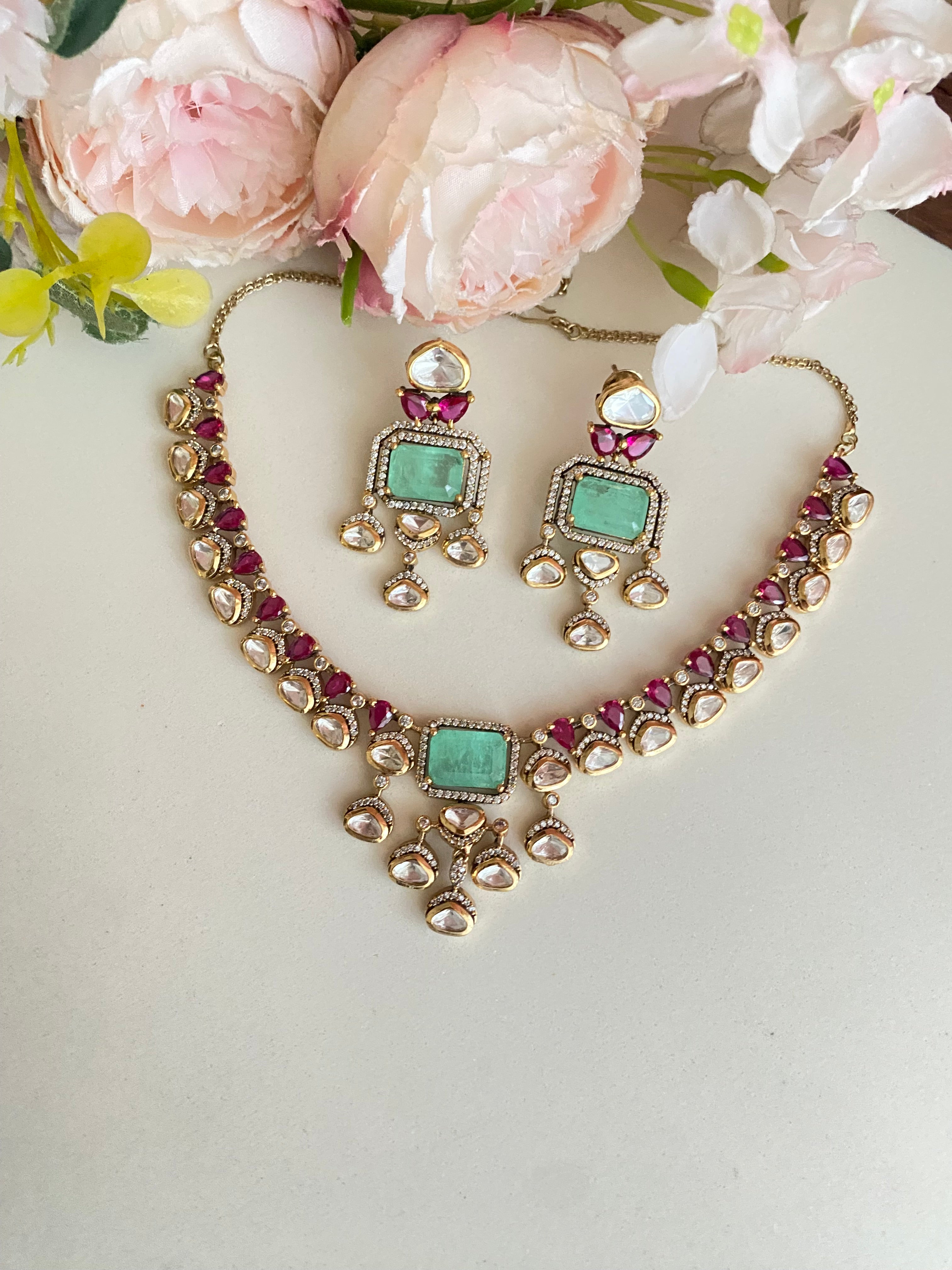 Moissanite Necklace set