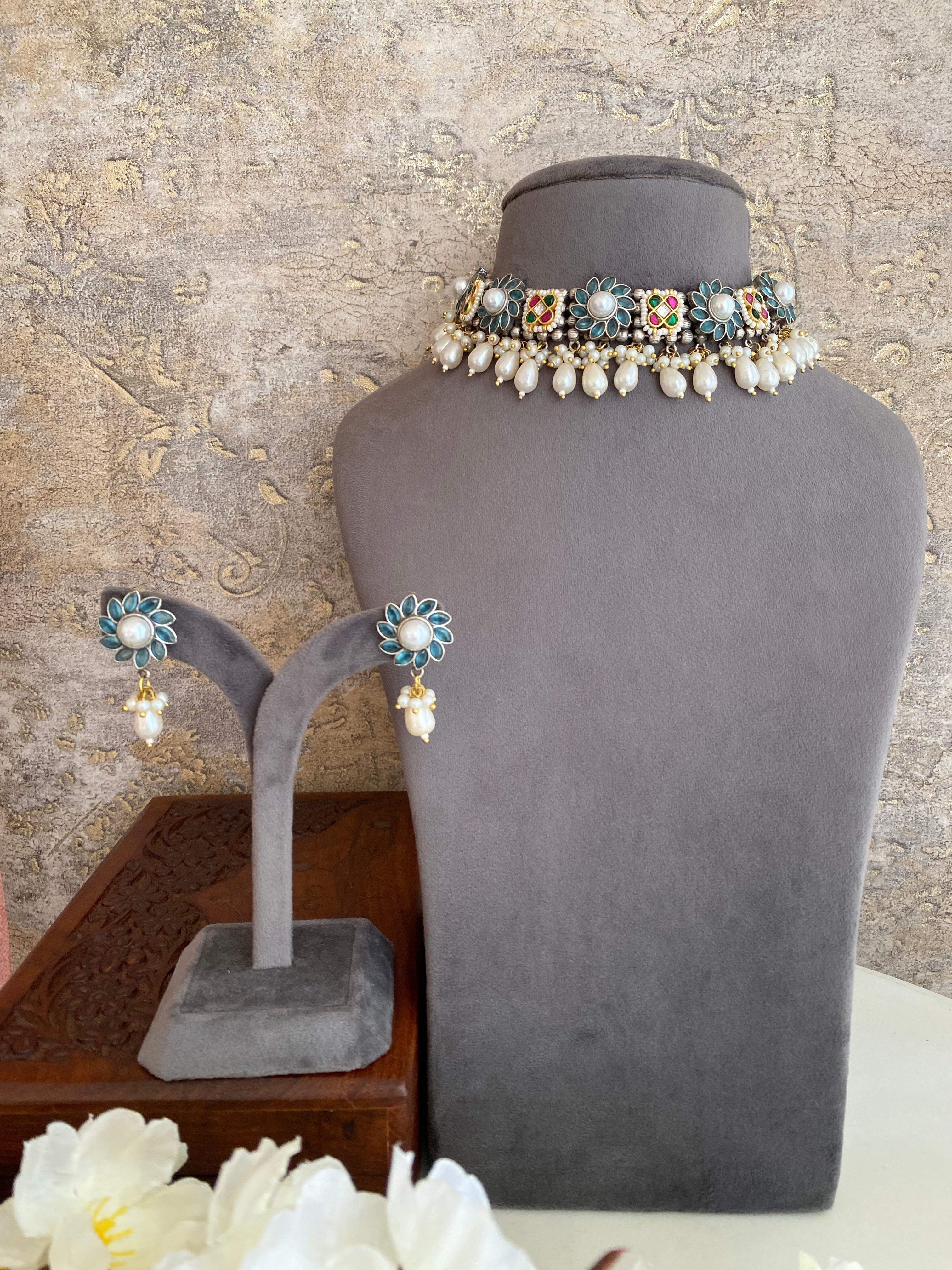 Oxidised Necklace set