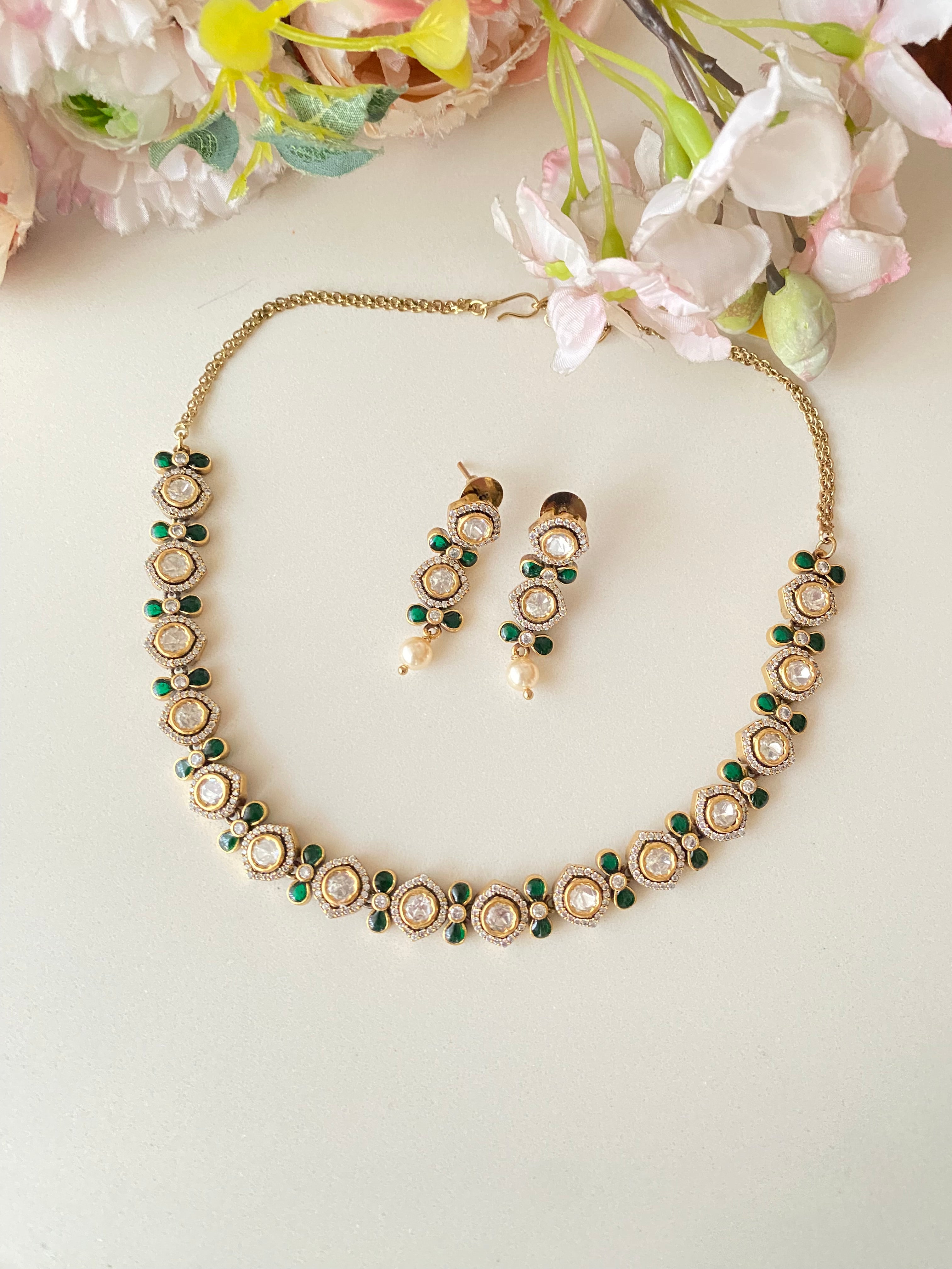 Moissanite Choker Set
