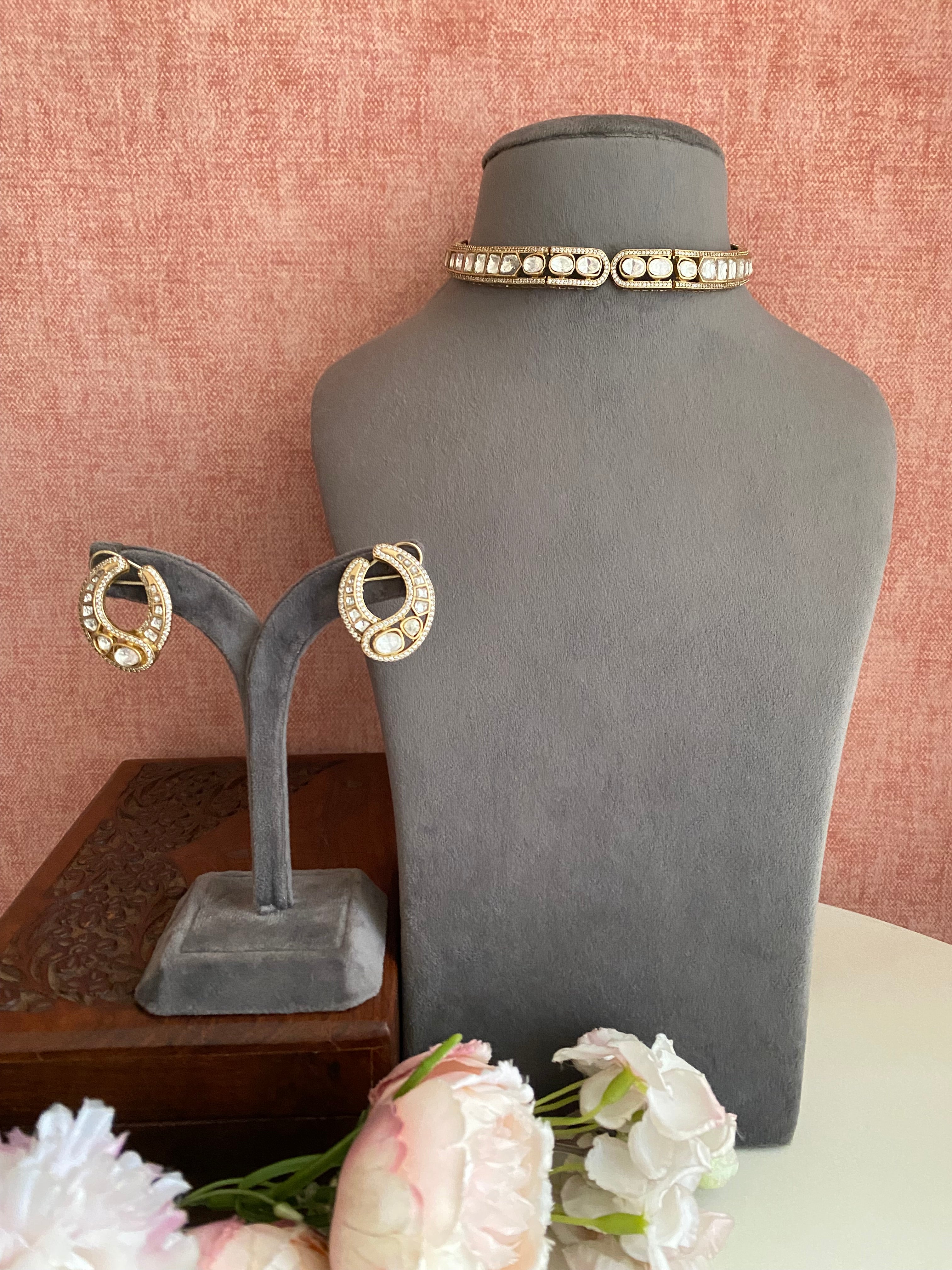 Gold plated choker Set