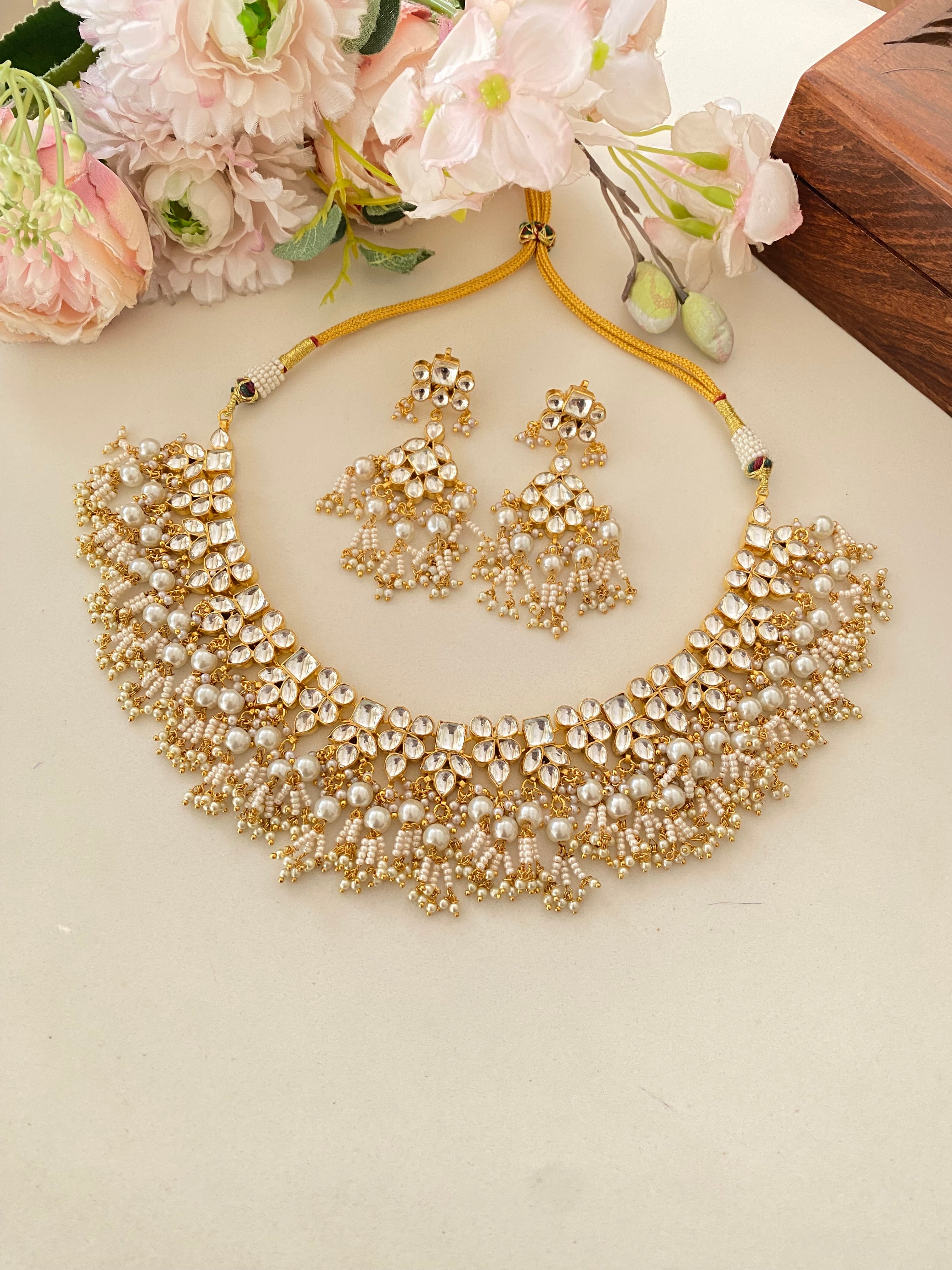 Kundan Gold plated Necklace Set