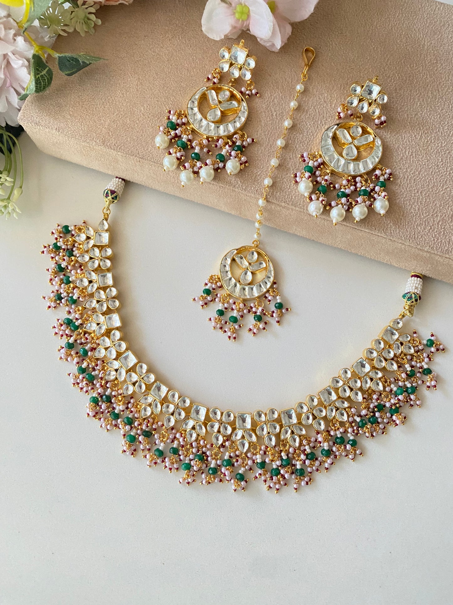Kundan Gold plated Necklace Set