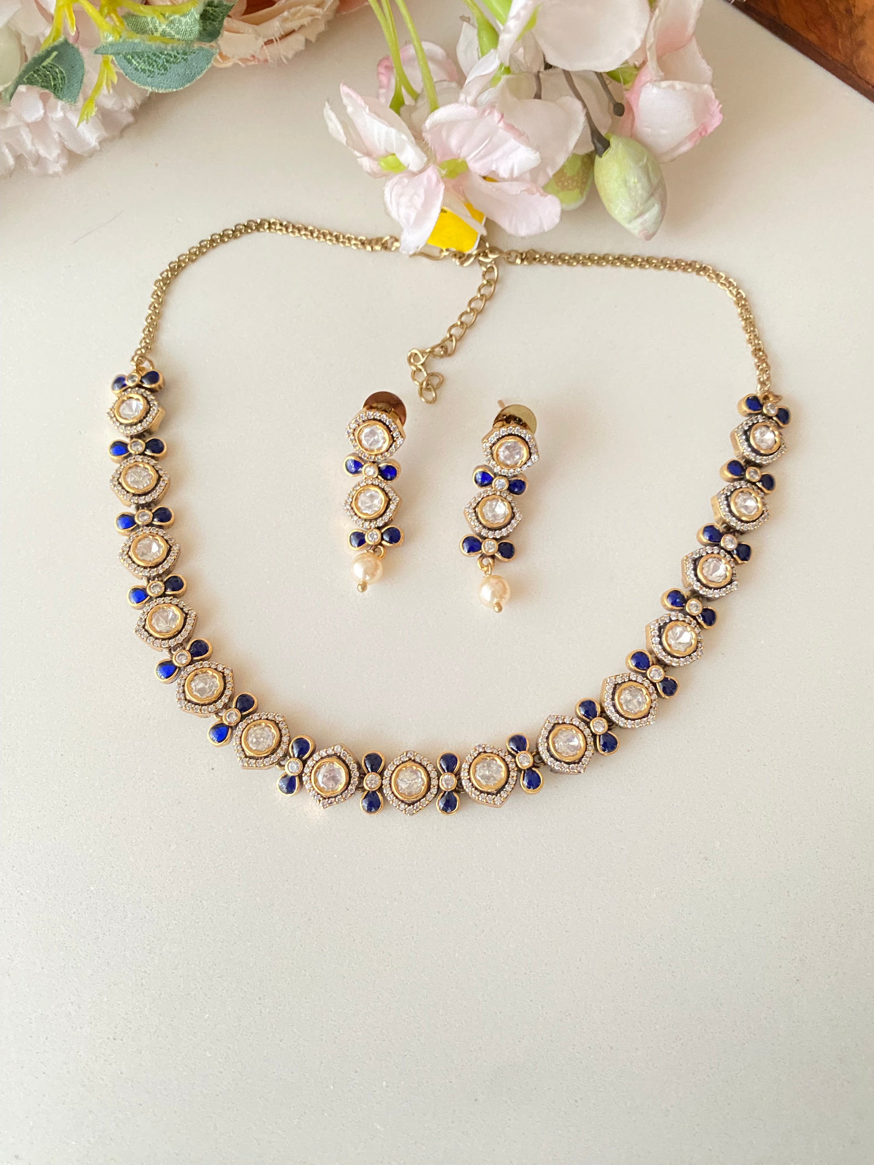 Moissanite Choker Set