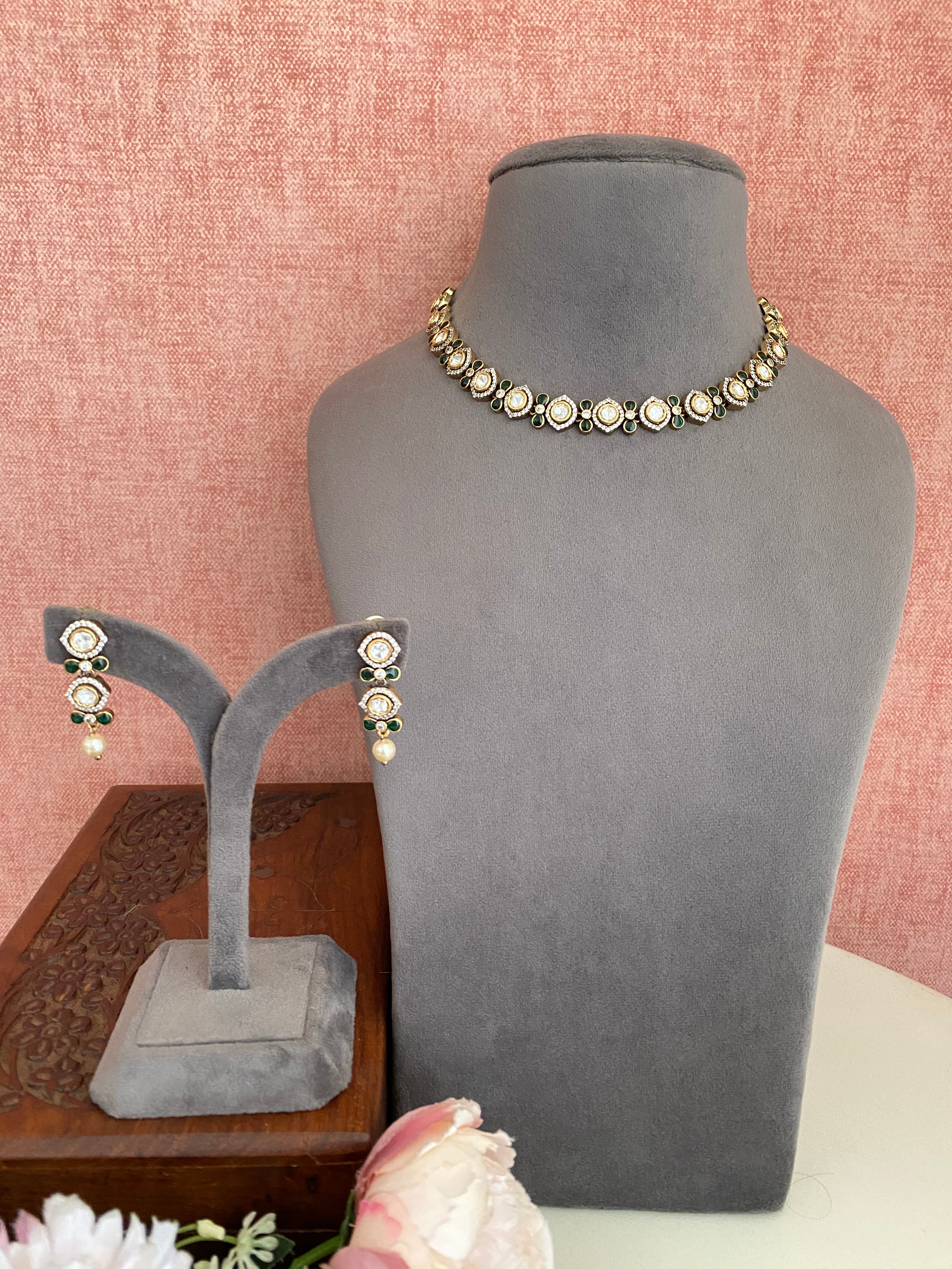 Moissanite Choker Set