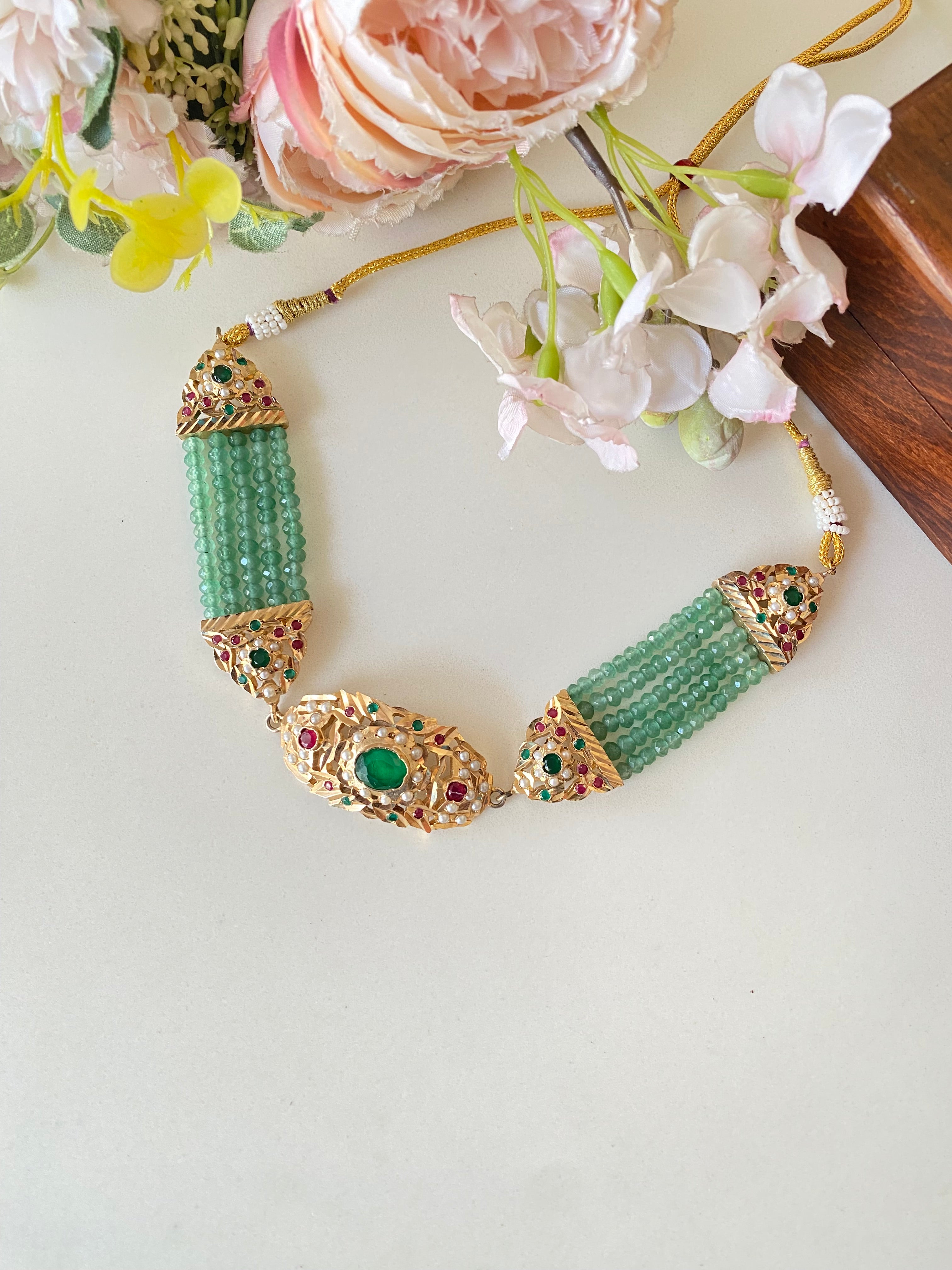 Amritsari Jadau Gold Plated Choker