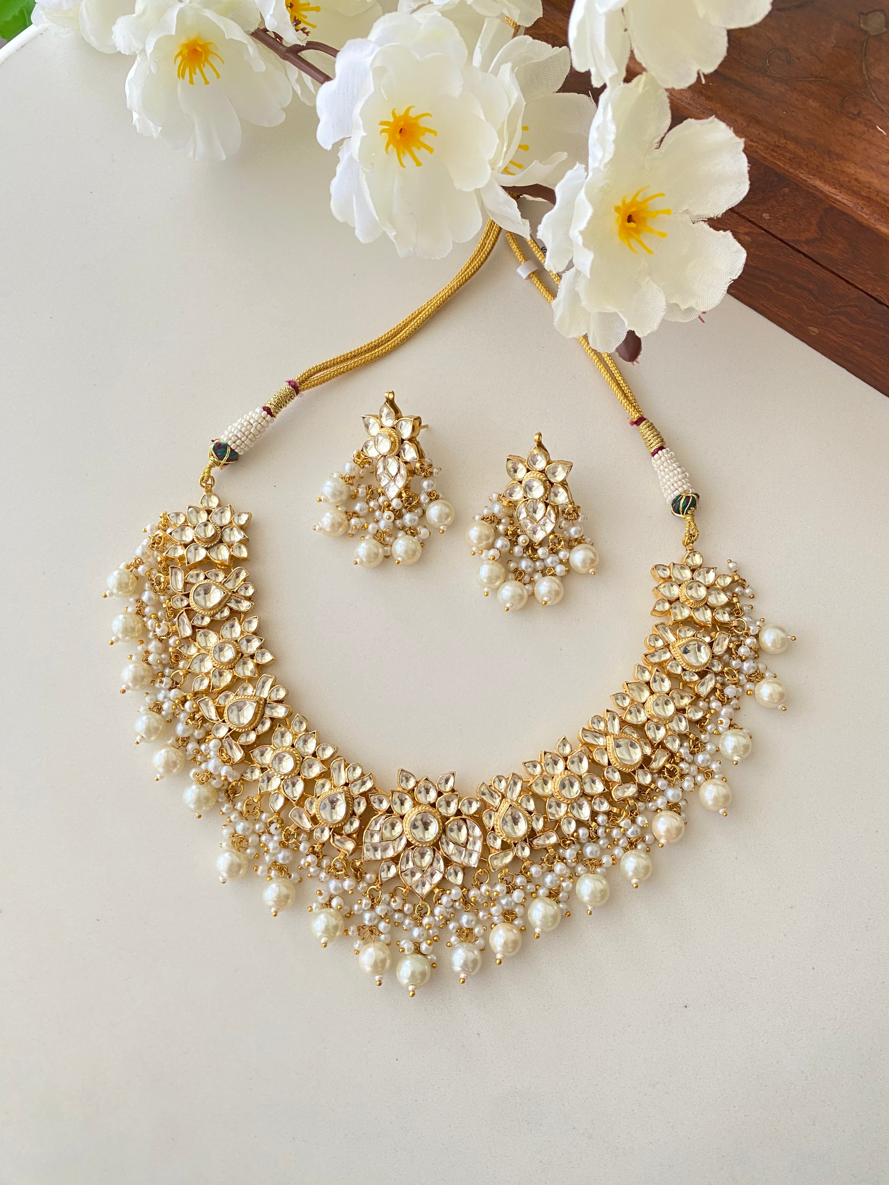 Kundan Gold plated Necklace Set