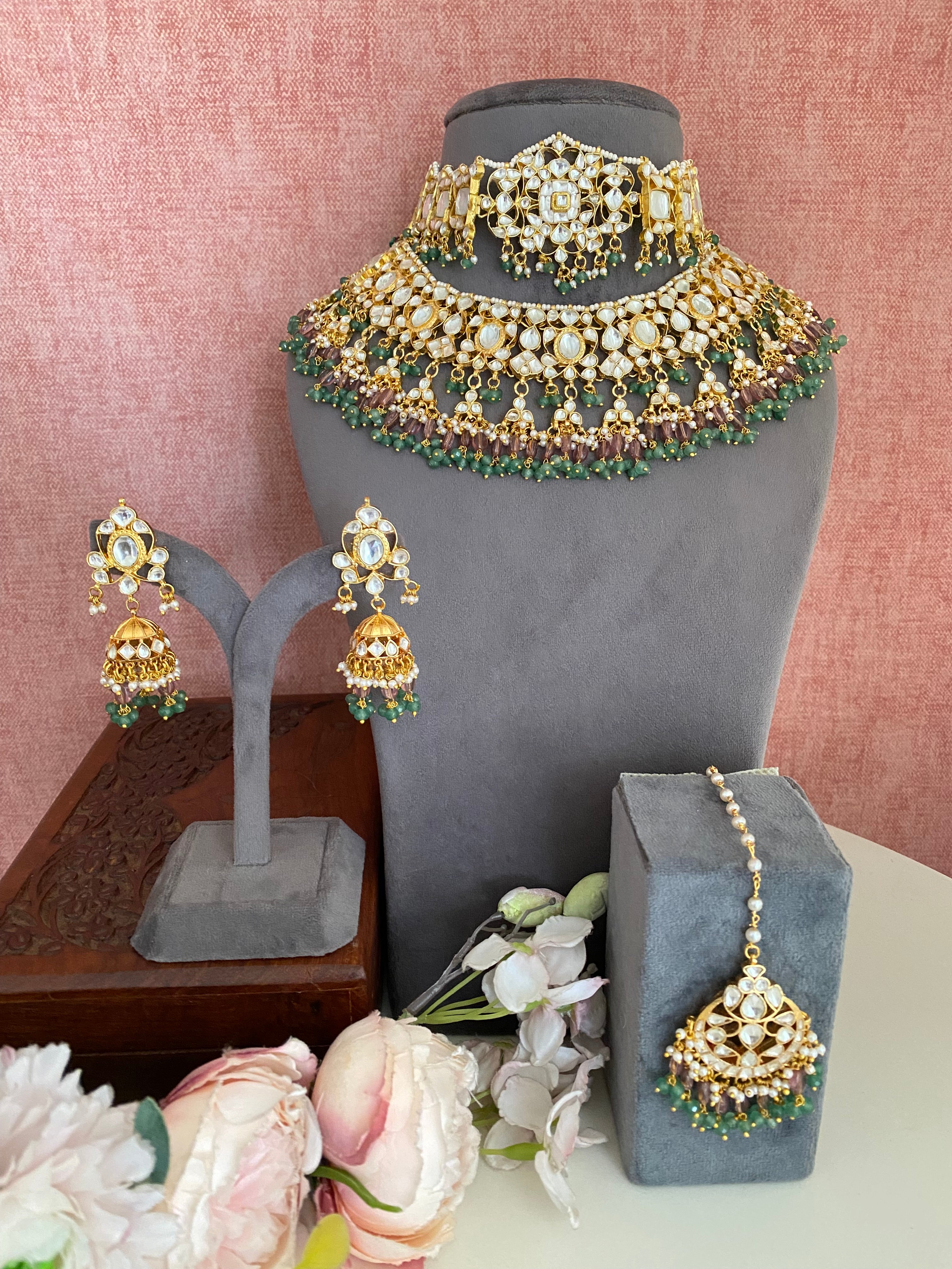 Kundan Bridal Double set